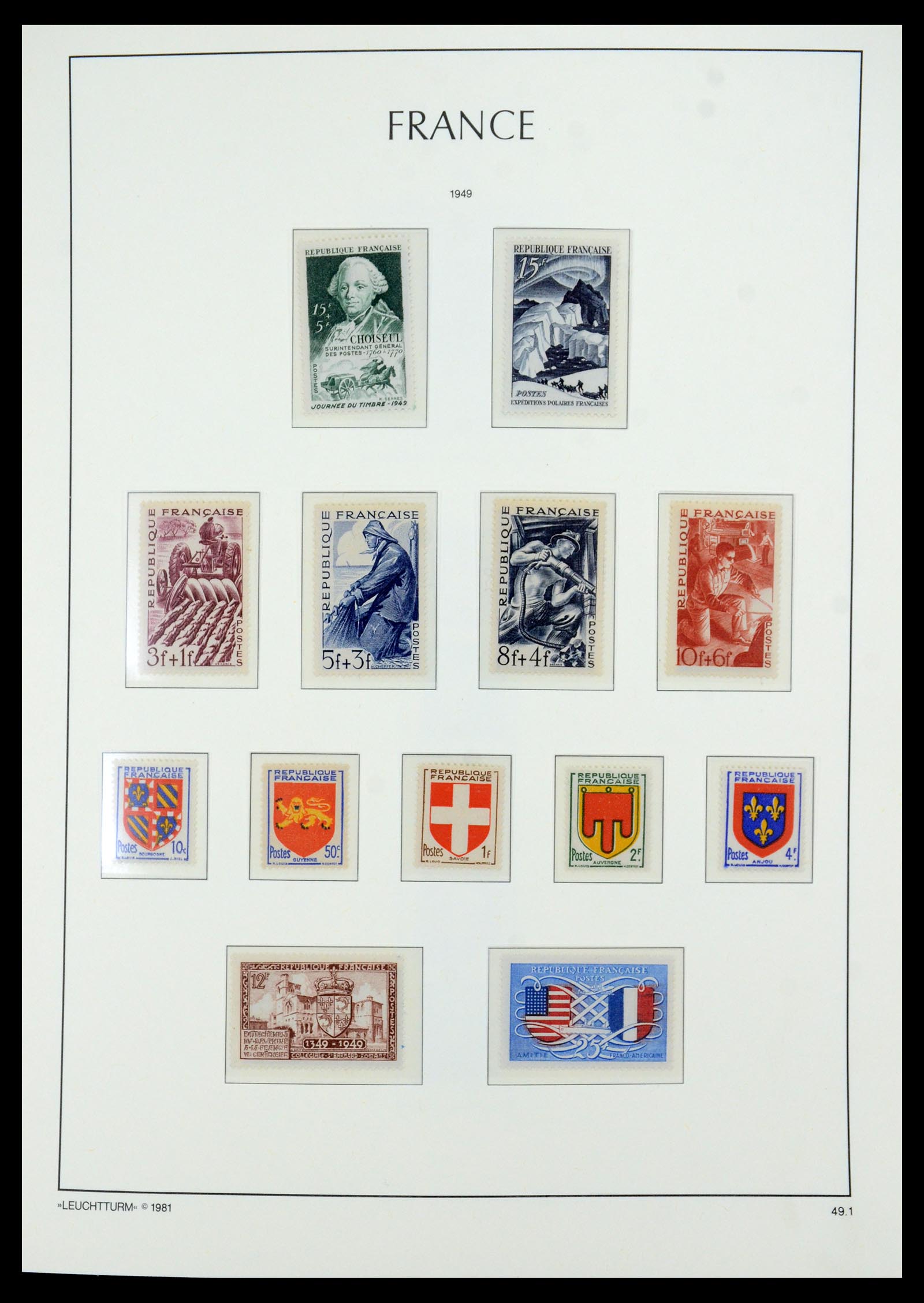 35707 016 - Postzegelverzameling 35707 Frankrijk 1945-1978.
