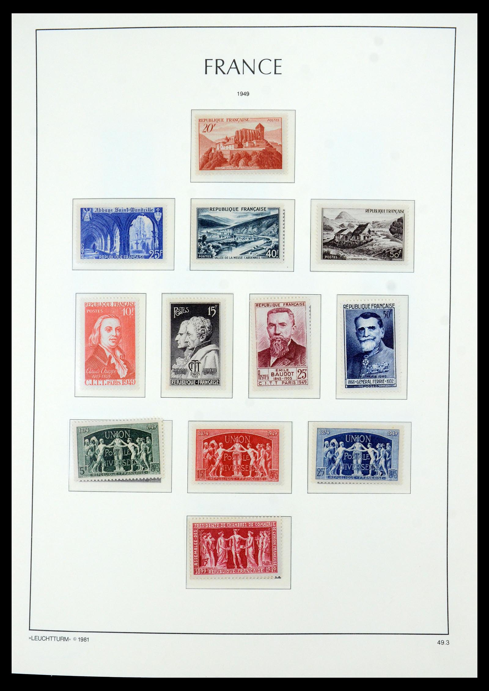 35707 018 - Postzegelverzameling 35707 Frankrijk 1945-1978.
