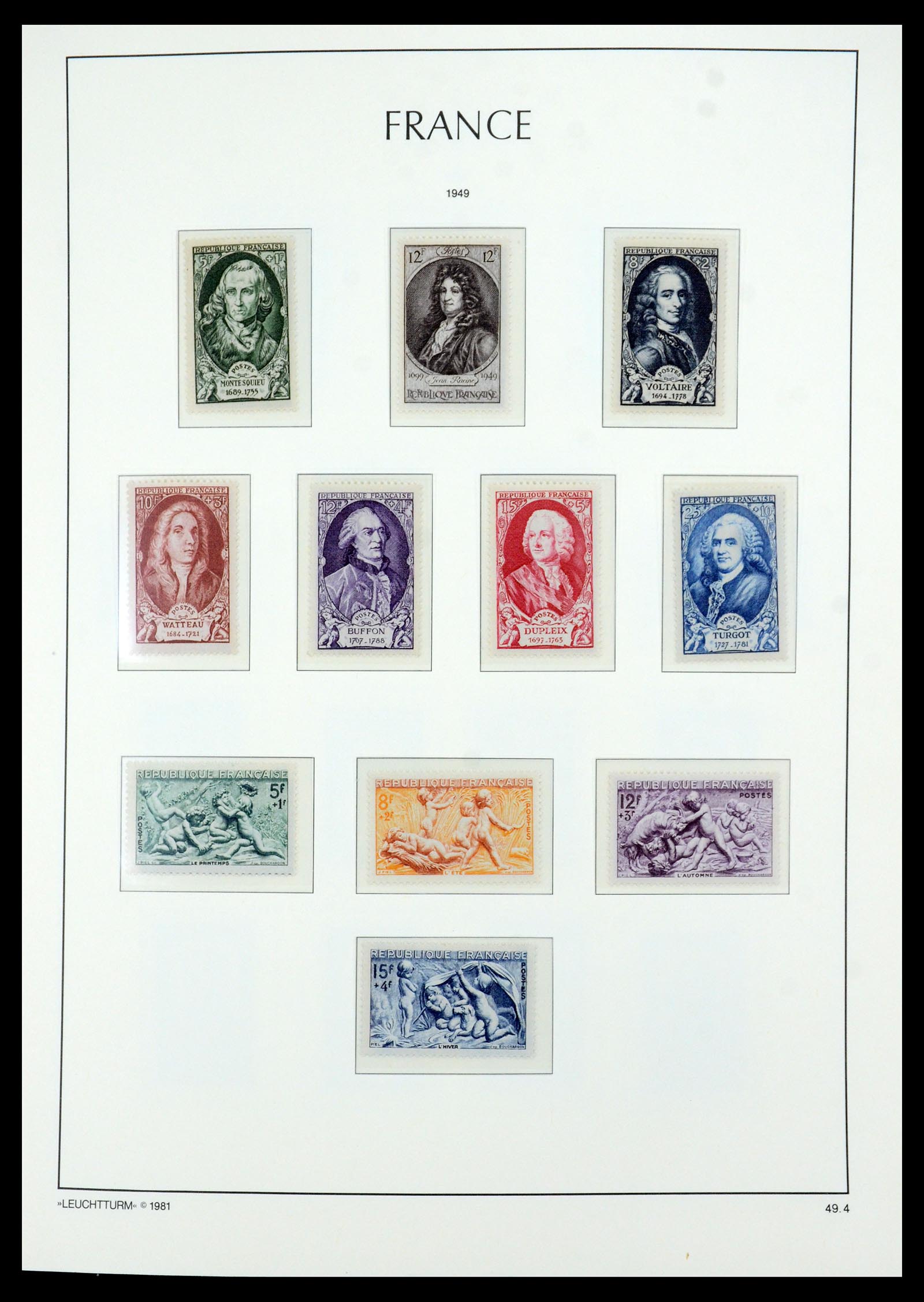 35707 019 - Postzegelverzameling 35707 Frankrijk 1945-1978.