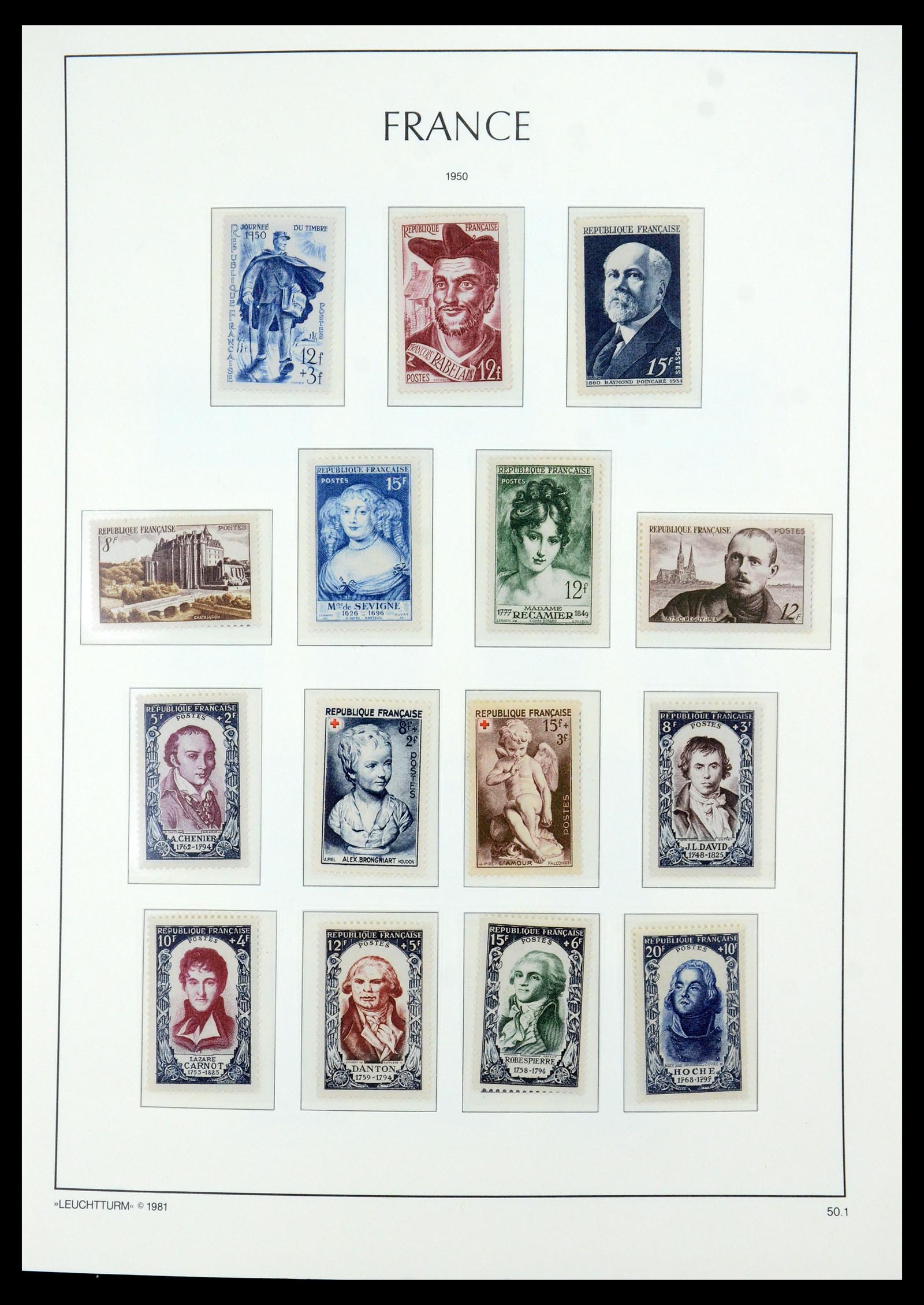 35707 020 - Postzegelverzameling 35707 Frankrijk 1945-1978.