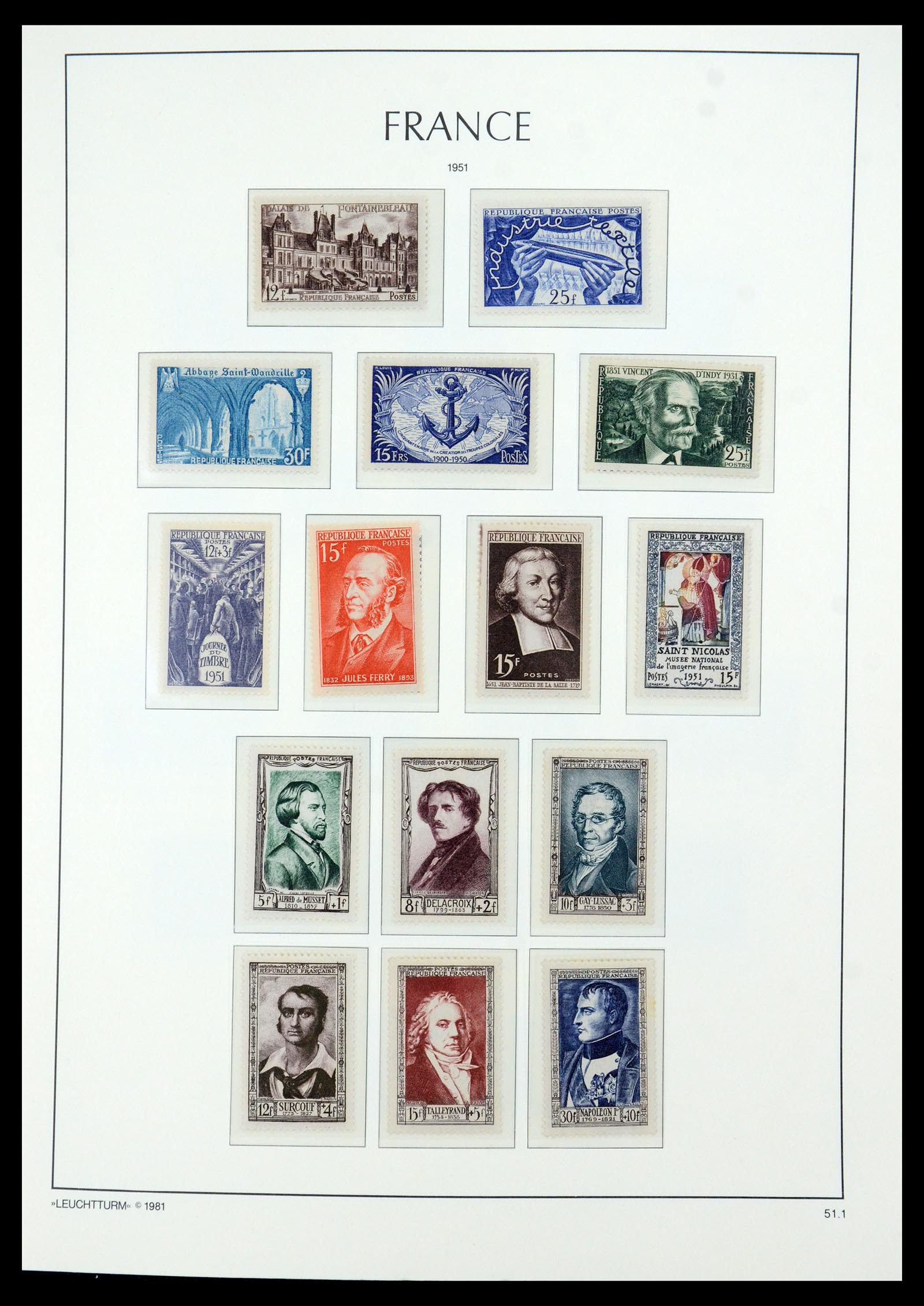 35707 021 - Postzegelverzameling 35707 Frankrijk 1945-1978.