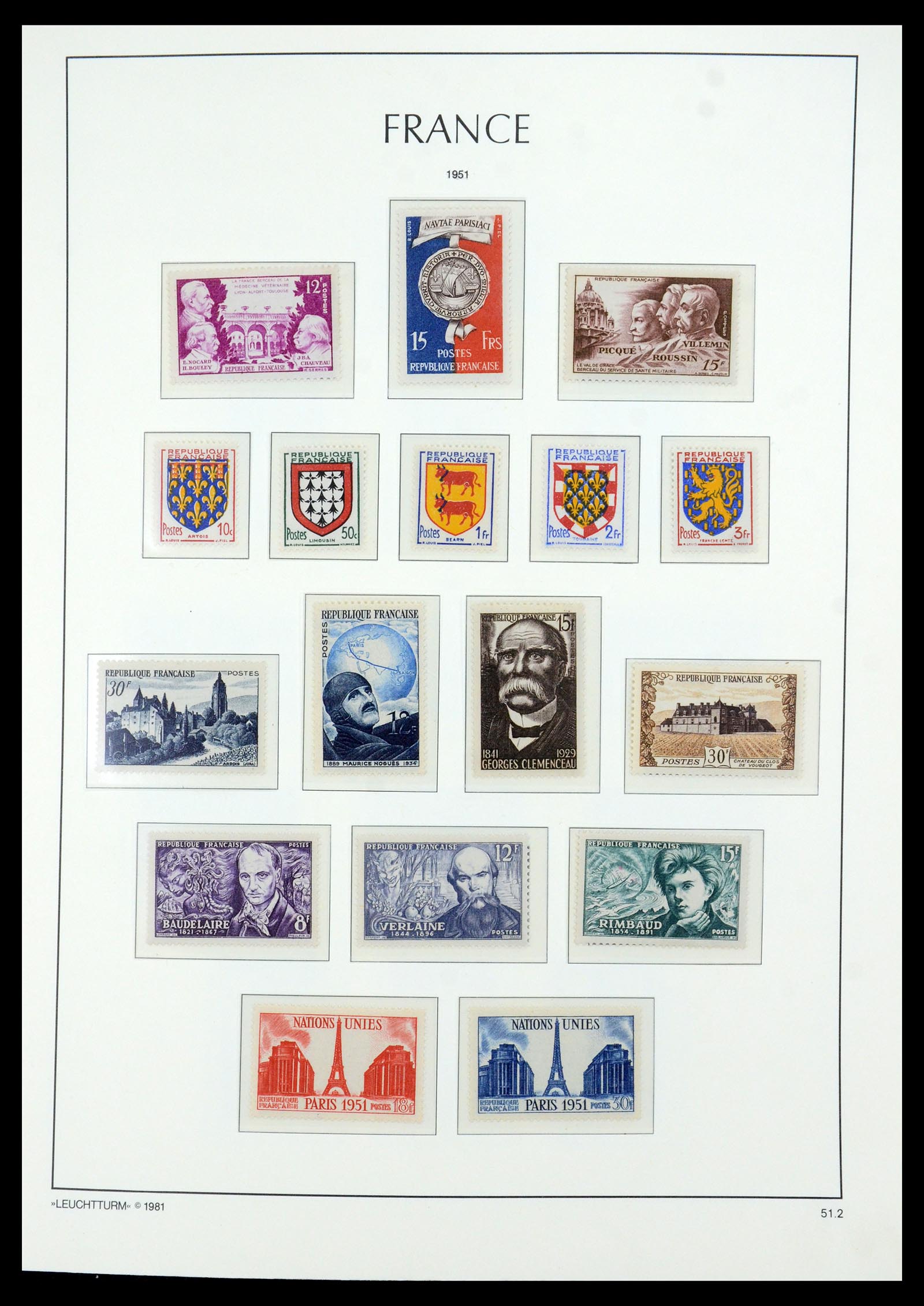 35707 022 - Postzegelverzameling 35707 Frankrijk 1945-1978.