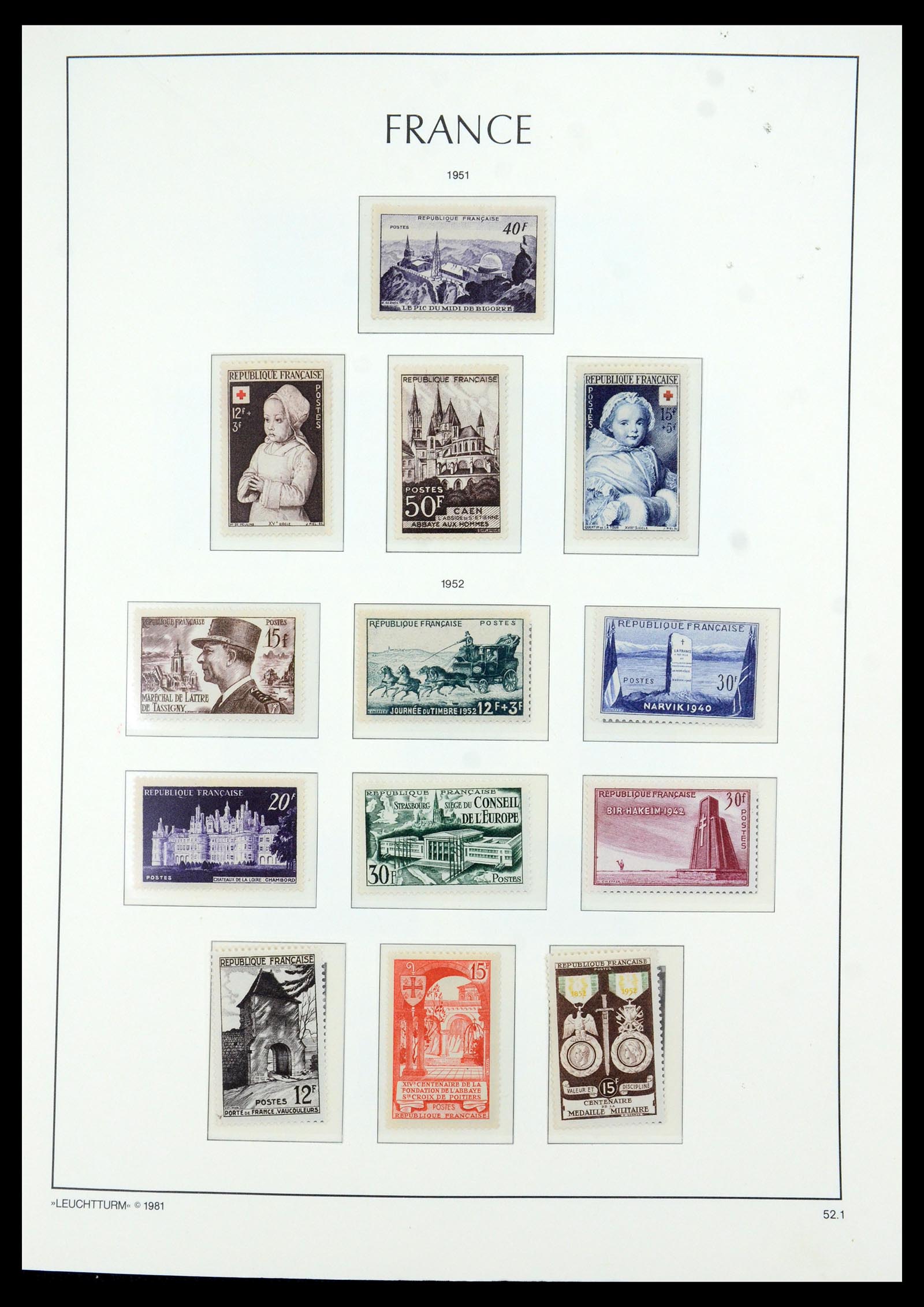 35707 023 - Postzegelverzameling 35707 Frankrijk 1945-1978.