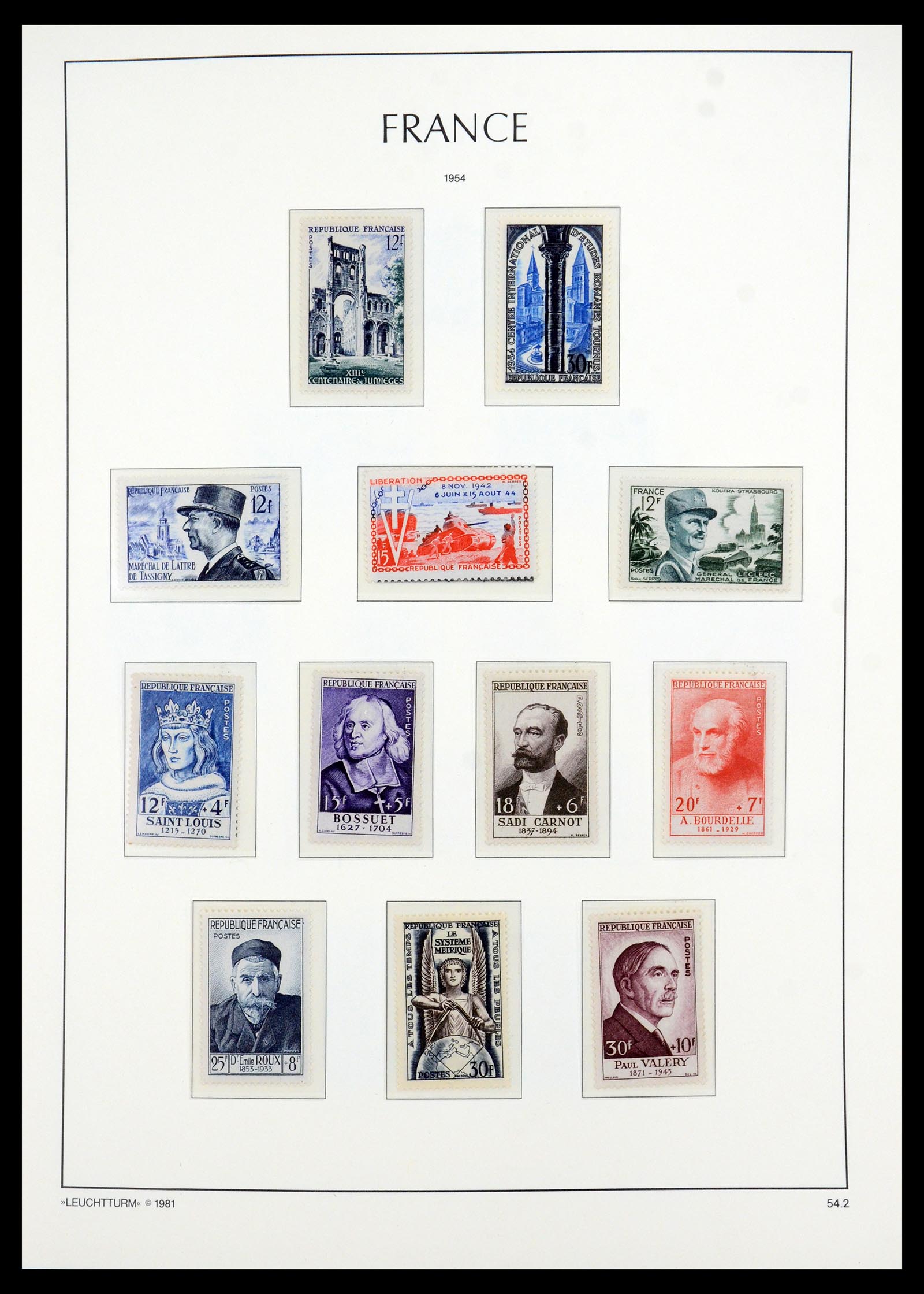 35707 028 - Stamp Collection 35707 Frankrijk 1945-1978.
