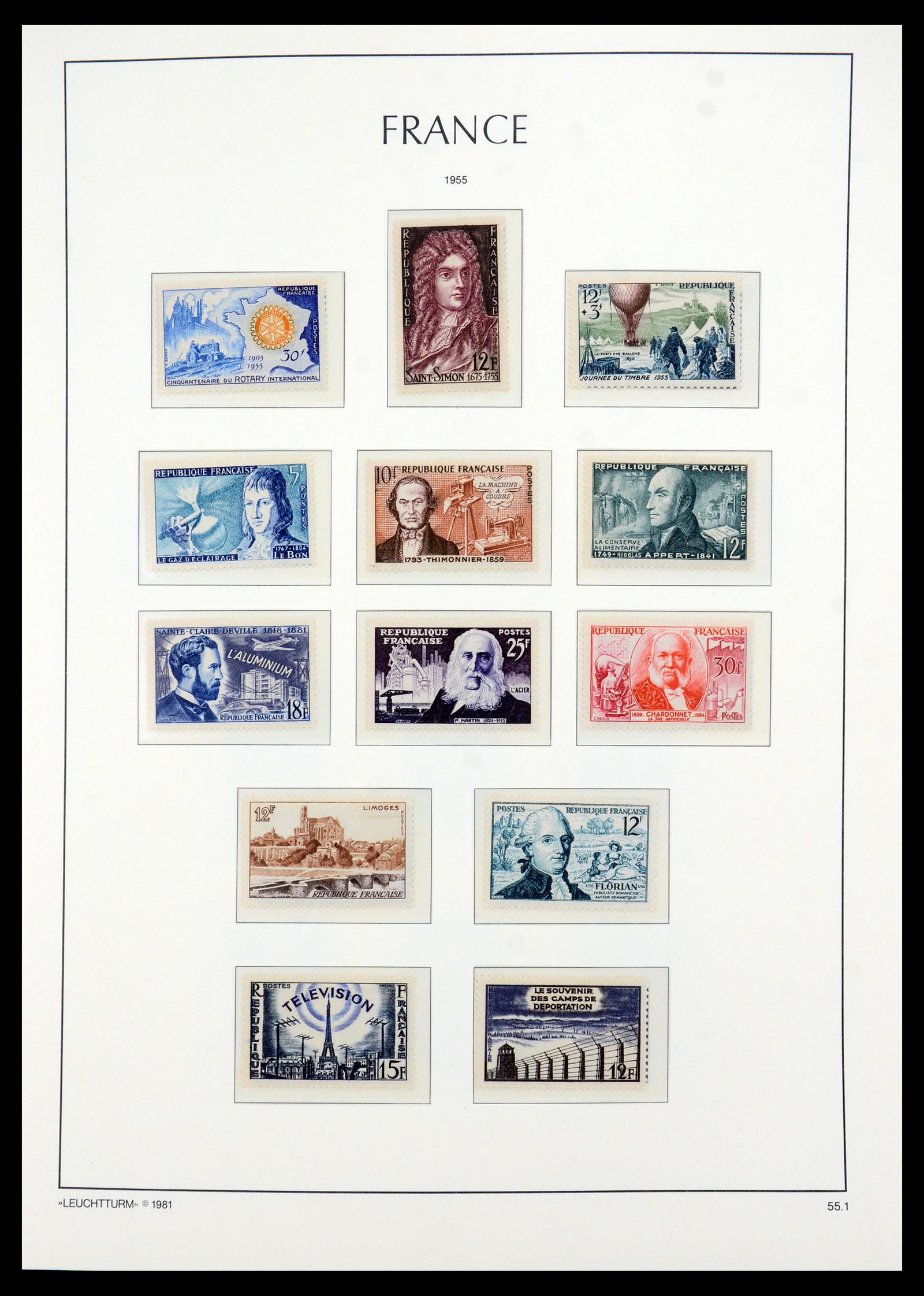 35707 030 - Postzegelverzameling 35707 Frankrijk 1945-1978.