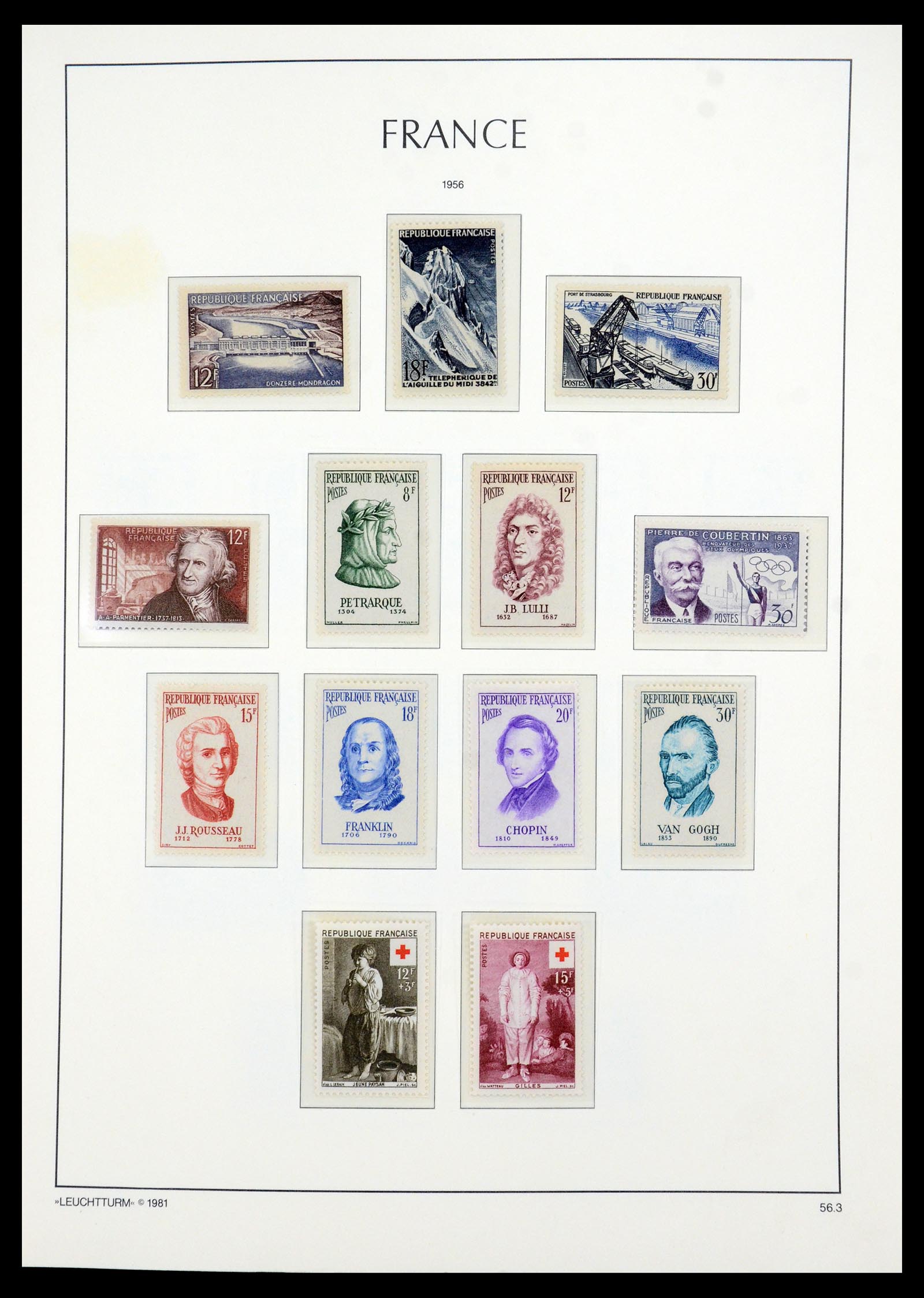 35707 036 - Postzegelverzameling 35707 Frankrijk 1945-1978.