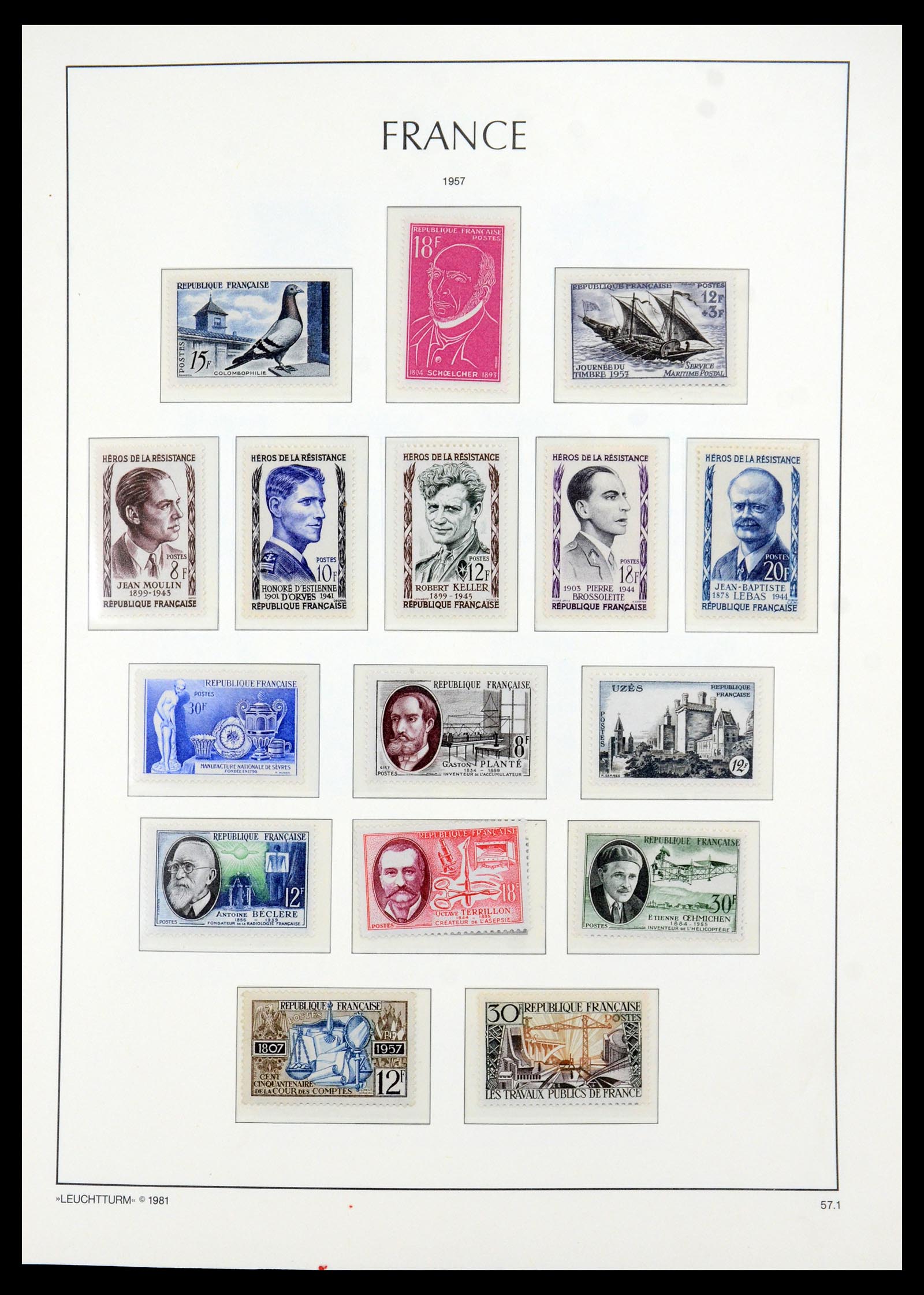35707 037 - Postzegelverzameling 35707 Frankrijk 1945-1978.