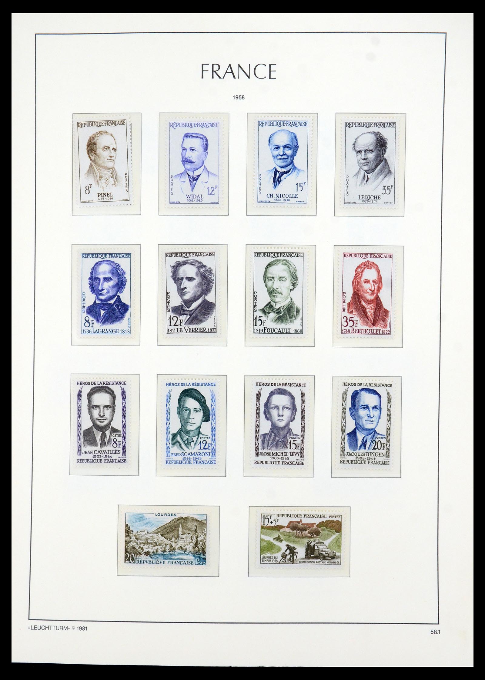 35707 040 - Postzegelverzameling 35707 Frankrijk 1945-1978.
