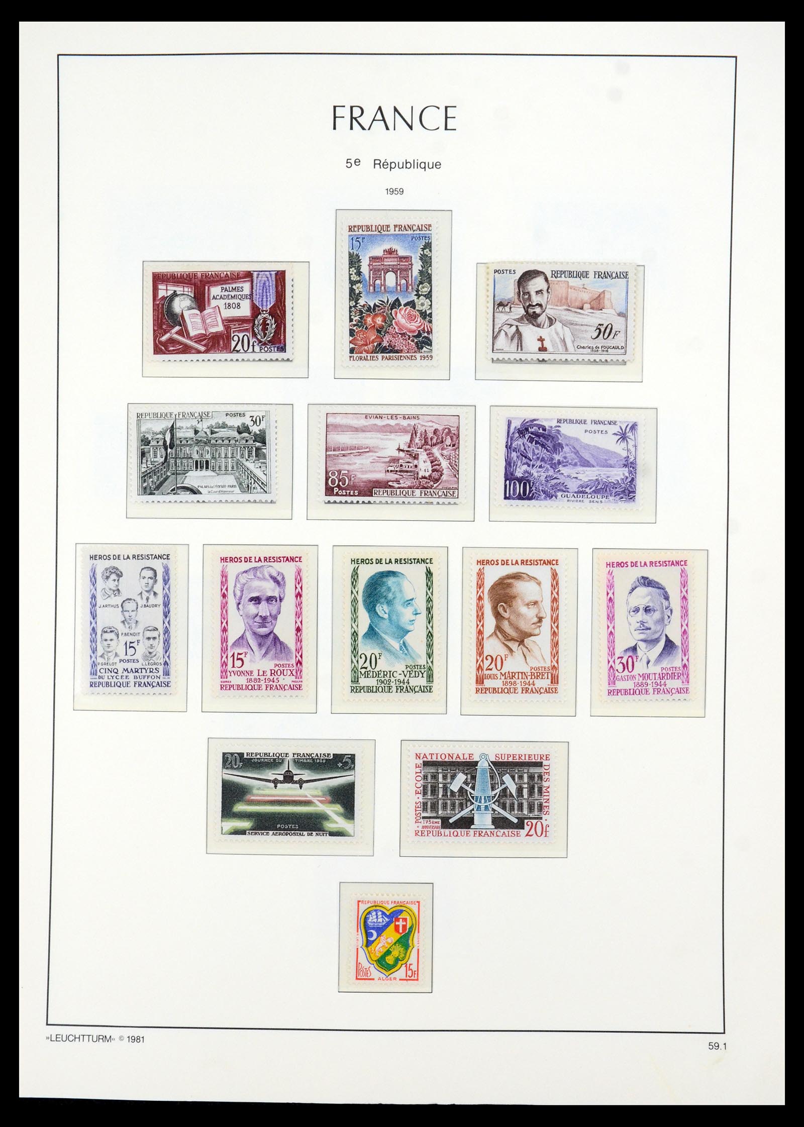 35707 043 - Postzegelverzameling 35707 Frankrijk 1945-1978.