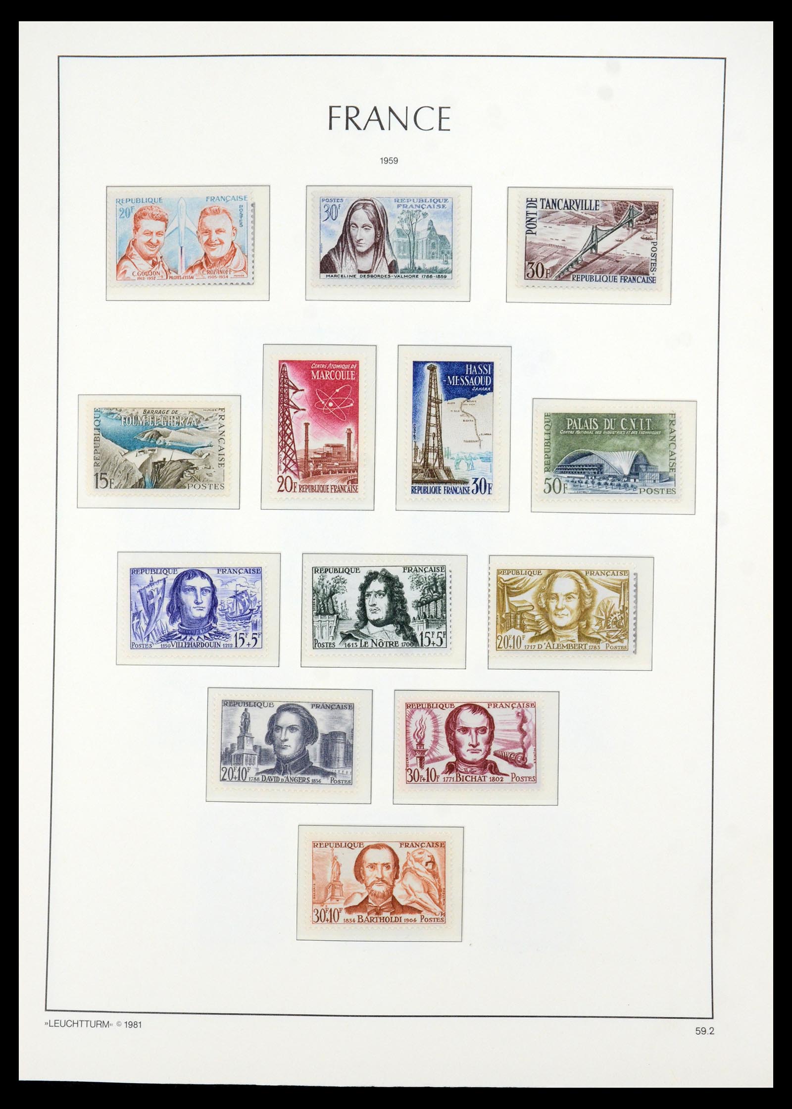 35707 044 - Postzegelverzameling 35707 Frankrijk 1945-1978.