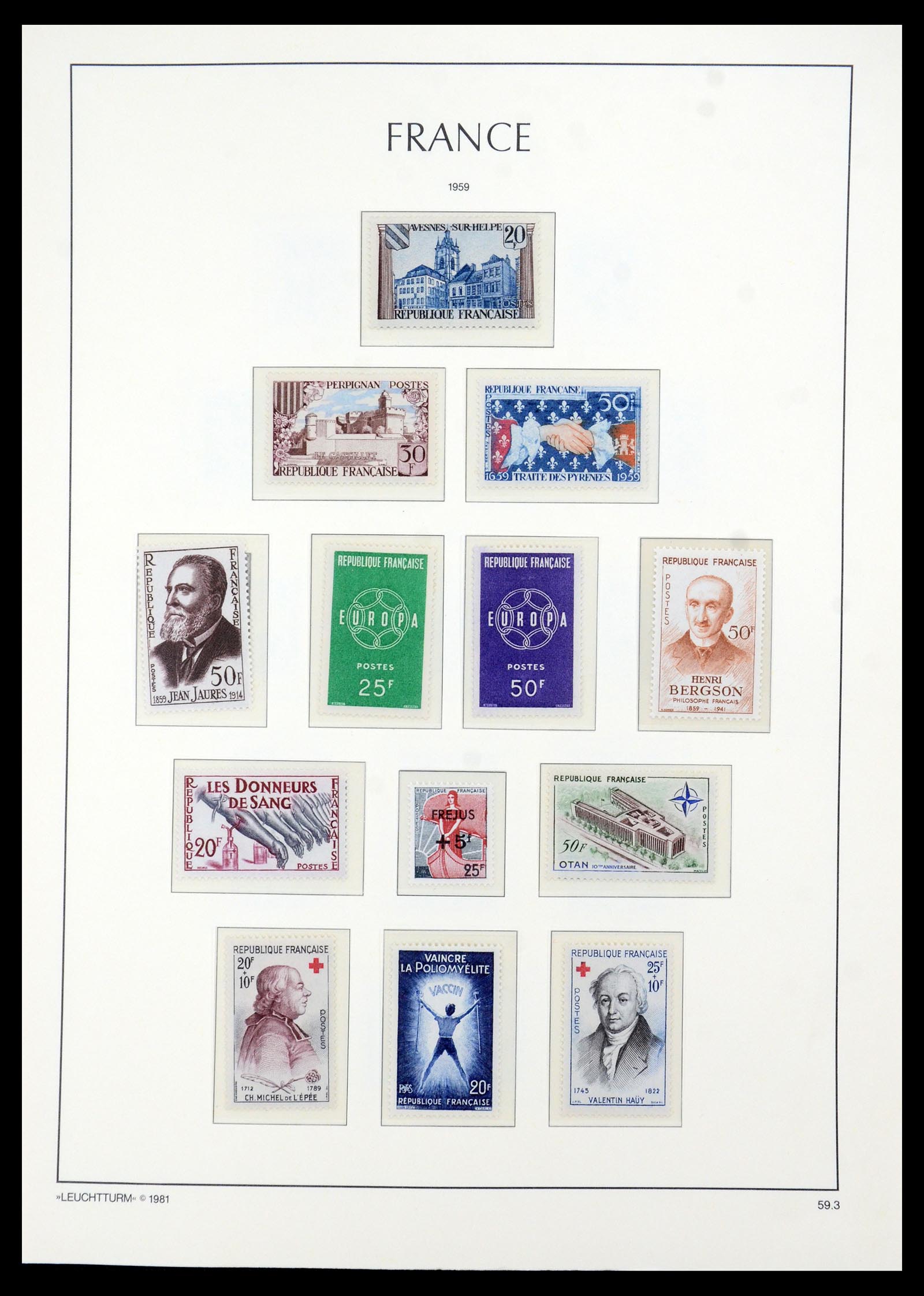 35707 045 - Postzegelverzameling 35707 Frankrijk 1945-1978.