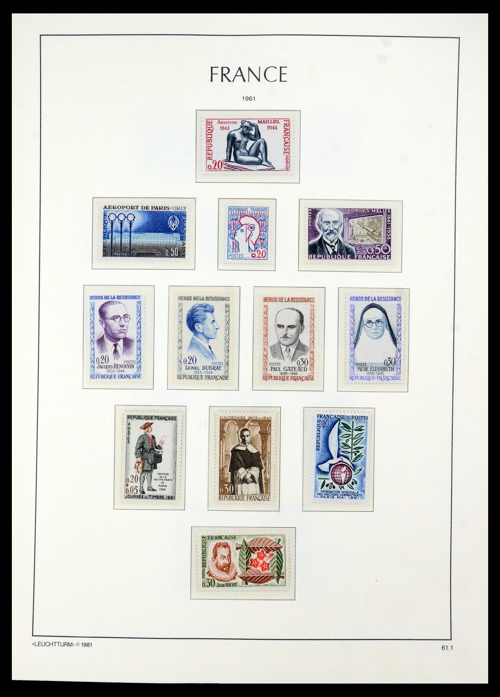 35707 050 - Postzegelverzameling 35707 Frankrijk 1945-1978.