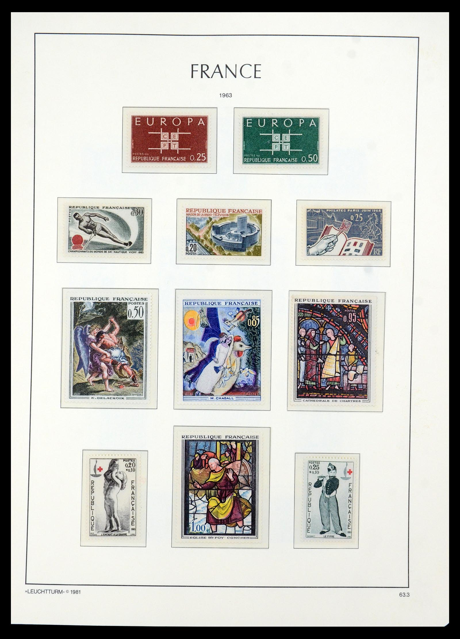 35707 060 - Postzegelverzameling 35707 Frankrijk 1945-1978.