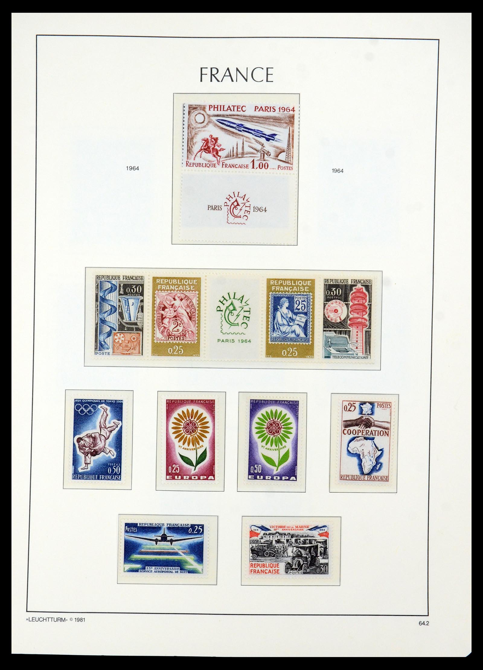 35707 062 - Stamp Collection 35707 Frankrijk 1945-1978.