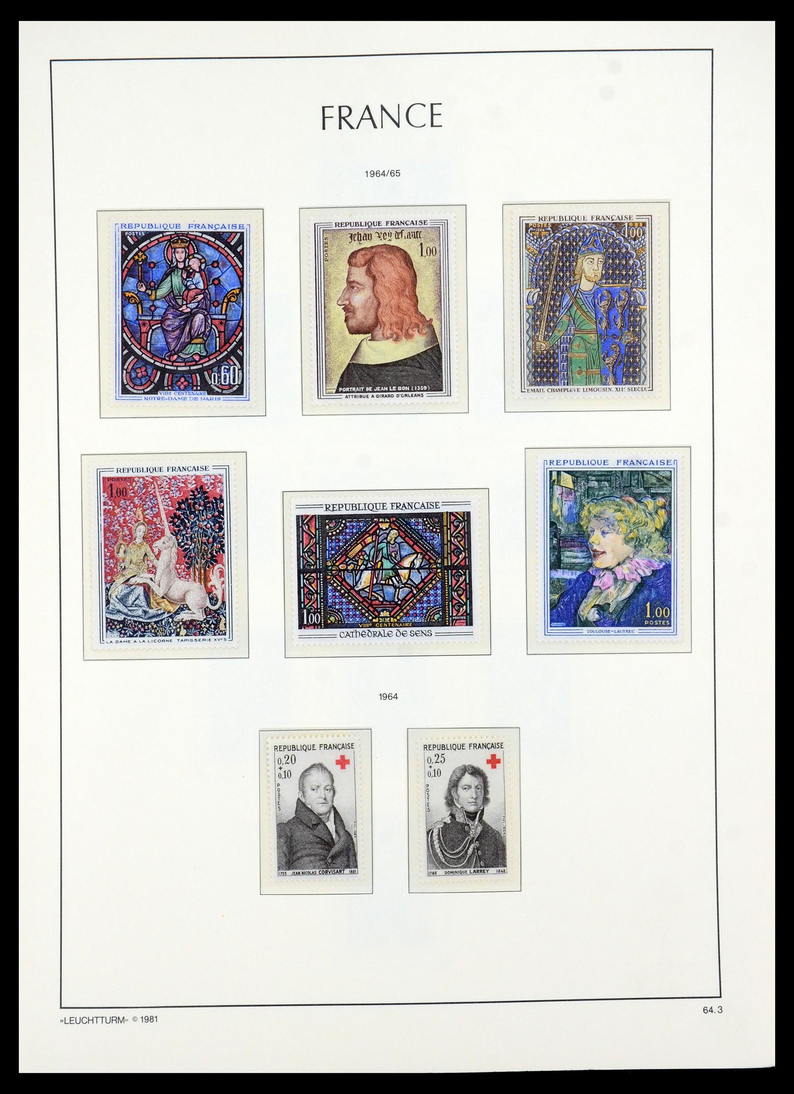 35707 063 - Stamp Collection 35707 Frankrijk 1945-1978.