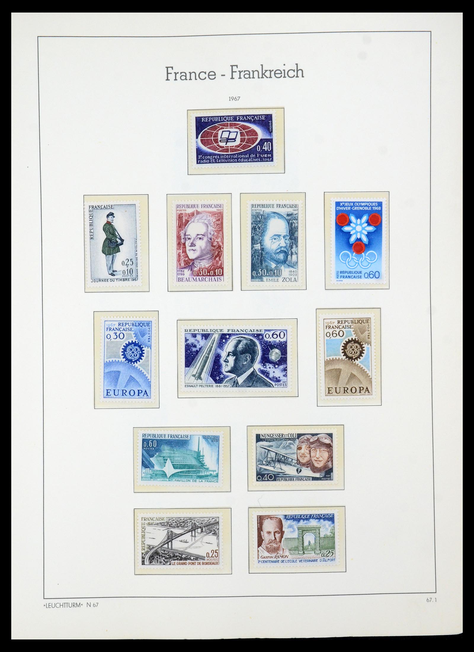 35707 073 - Stamp Collection 35707 Frankrijk 1945-1978.