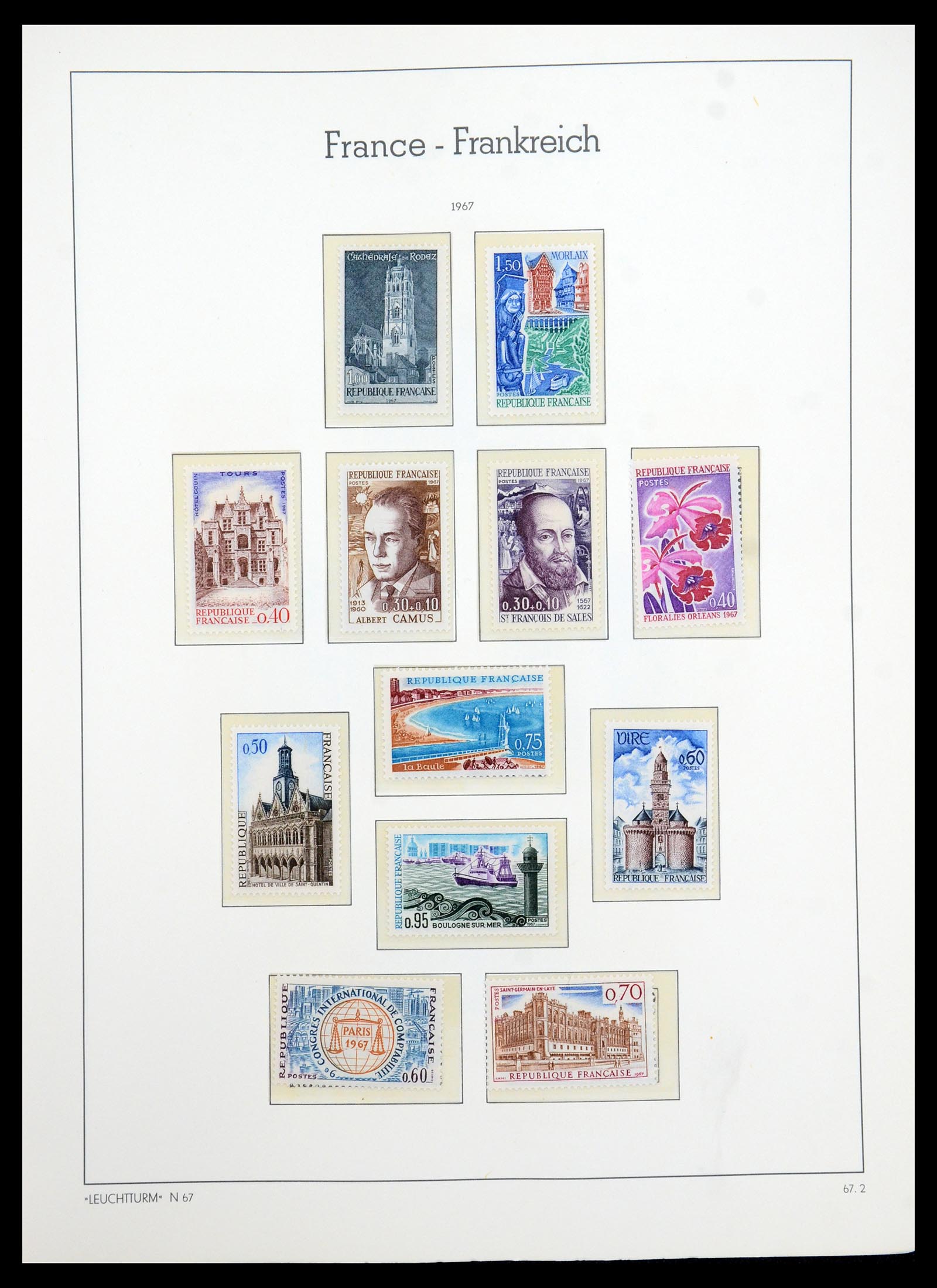 35707 074 - Stamp Collection 35707 Frankrijk 1945-1978.