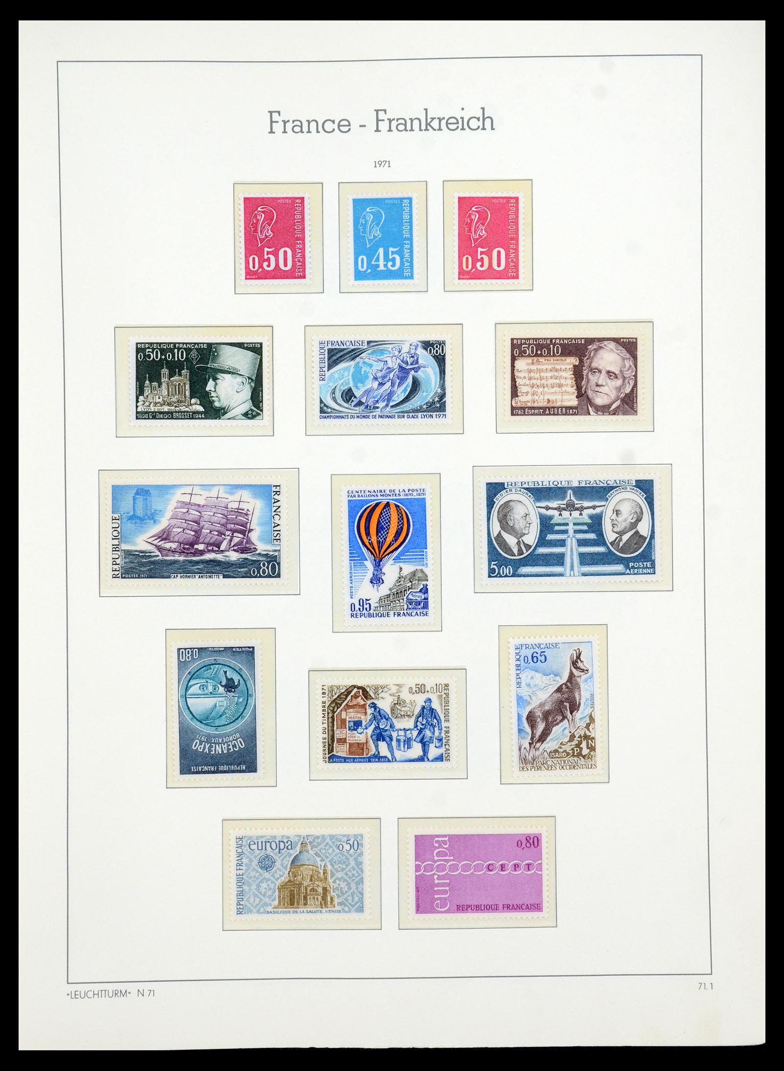 35707 092 - Stamp Collection 35707 Frankrijk 1945-1978.