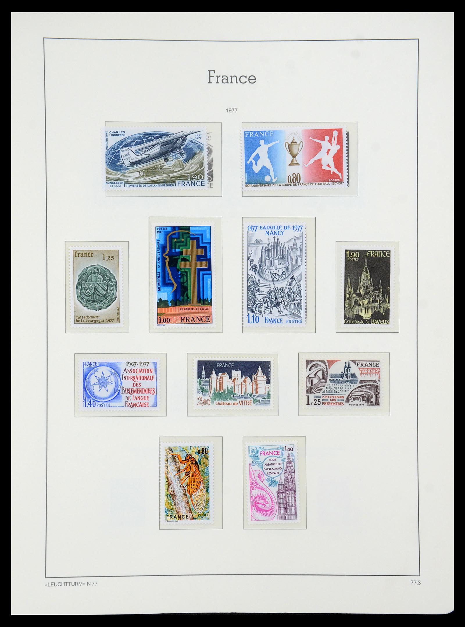 35707 124 - Postzegelverzameling 35707 Frankrijk 1945-1978.