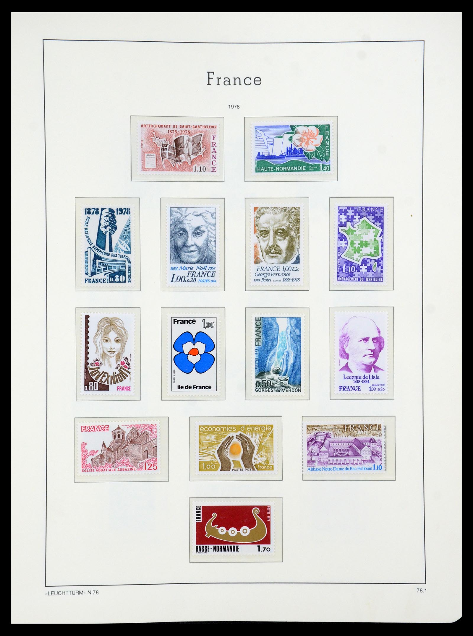 35707 127 - Postzegelverzameling 35707 Frankrijk 1945-1978.