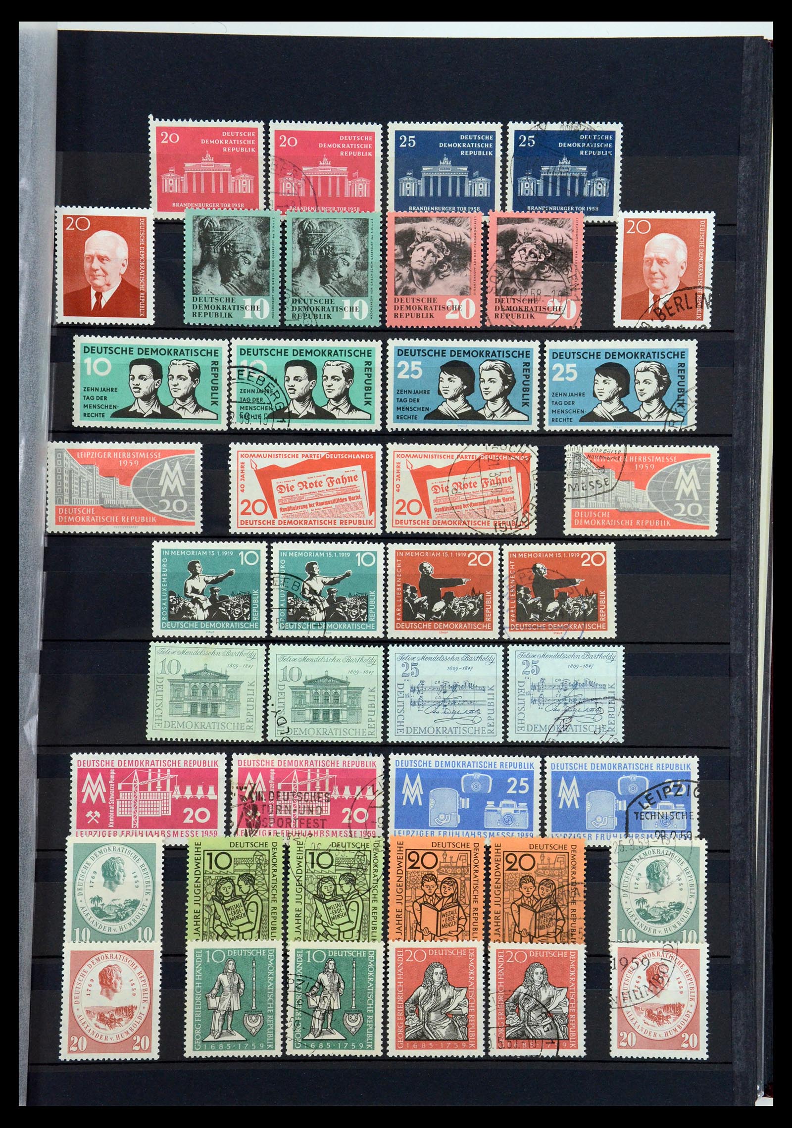 35708 025 - Stamp Collection 35708 GDR 1949-1990.