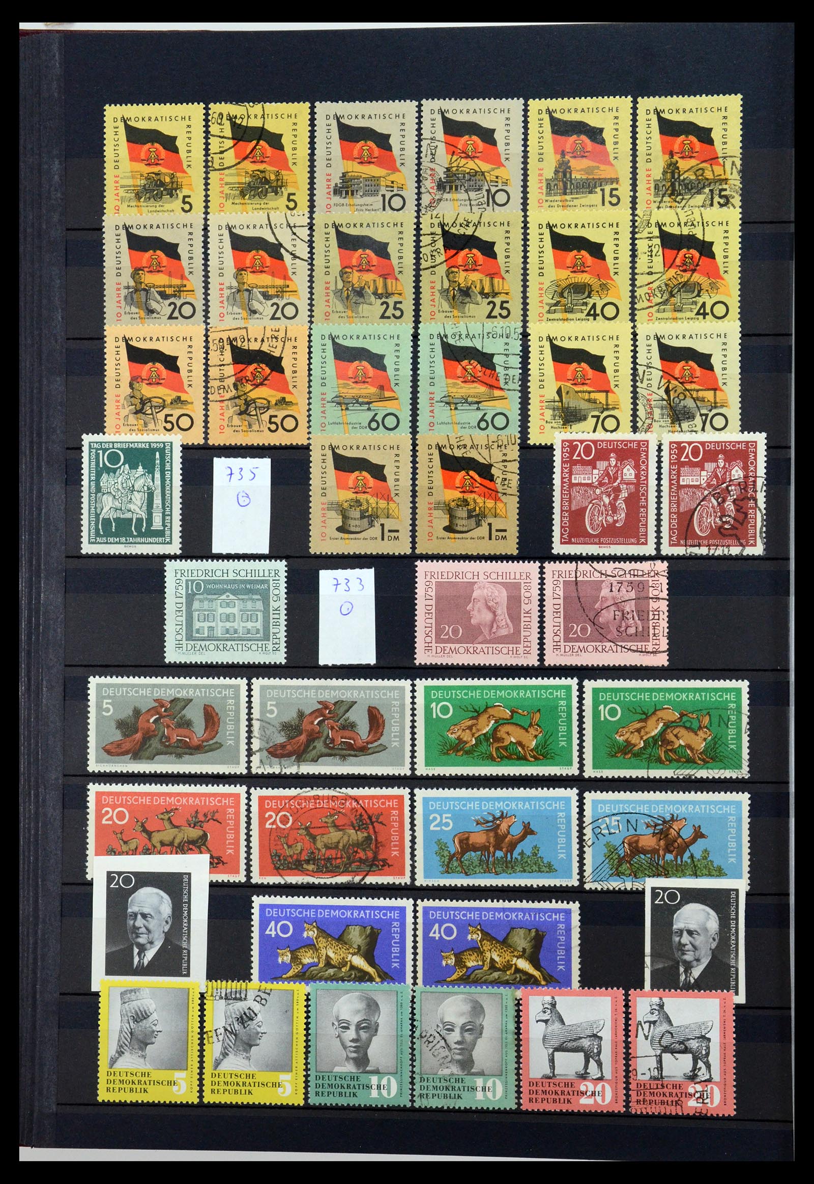 35708 028 - Stamp Collection 35708 GDR 1949-1990.