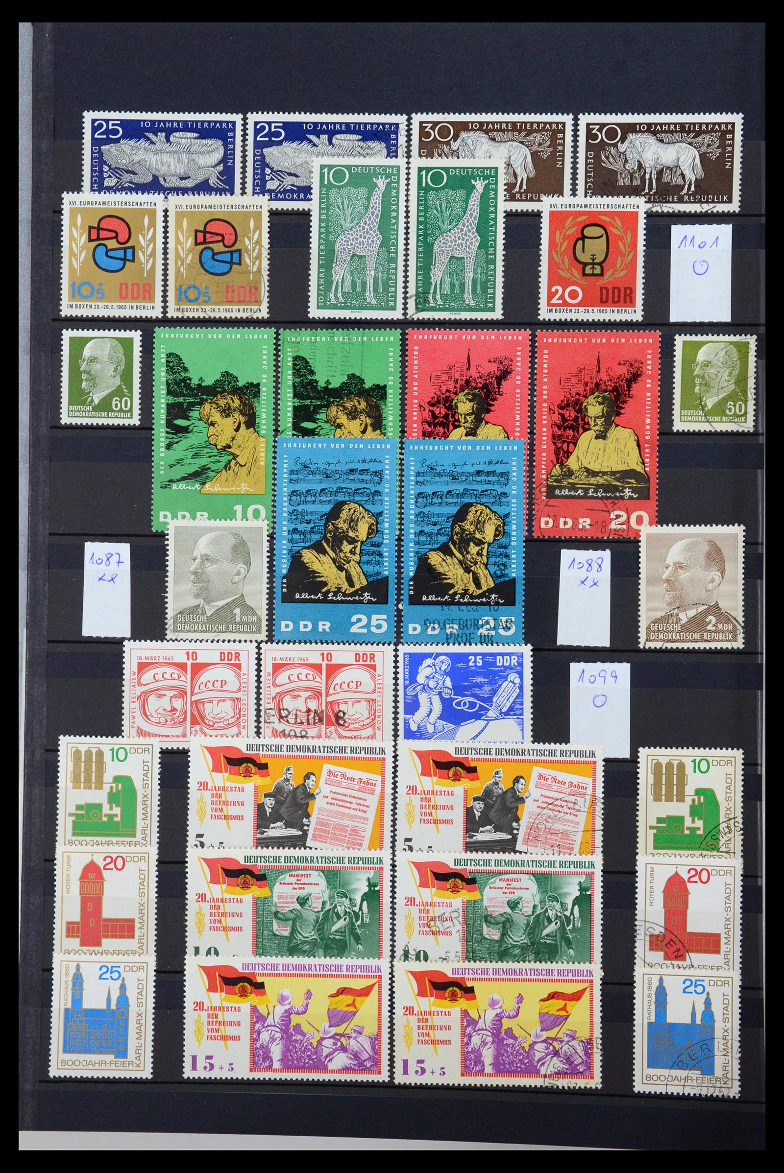 35708 055 - Postzegelverzameling 35708 DDR 1949-1990.