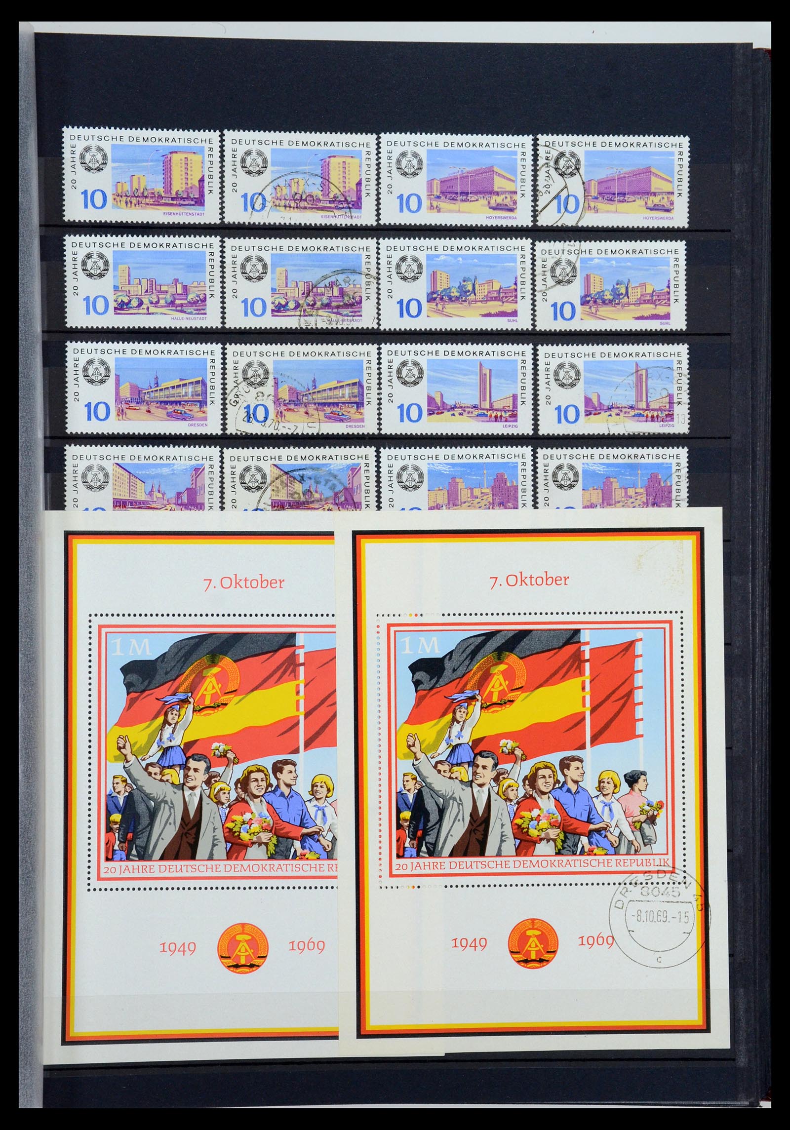 35708 082 - Stamp Collection 35708 GDR 1949-1990.
