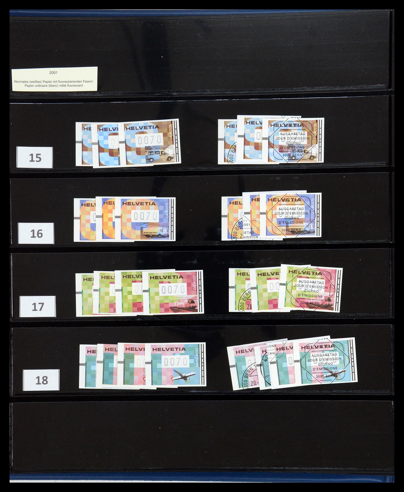 35711 016 - Postzegelverzameling 35711 Zwitserland automaatzegels 1976-2005.