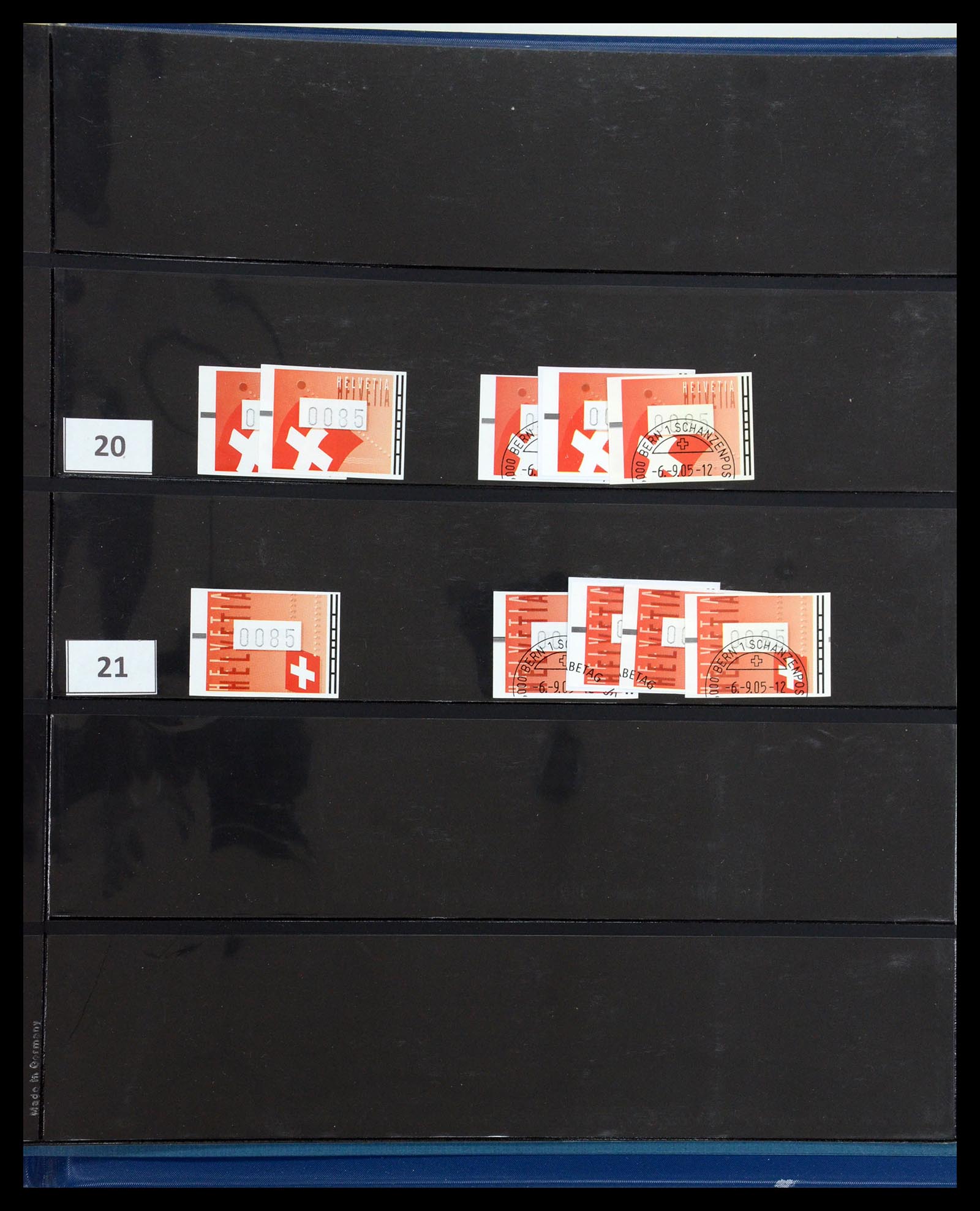 35711 017 - Postzegelverzameling 35711 Zwitserland automaatzegels 1976-2005.