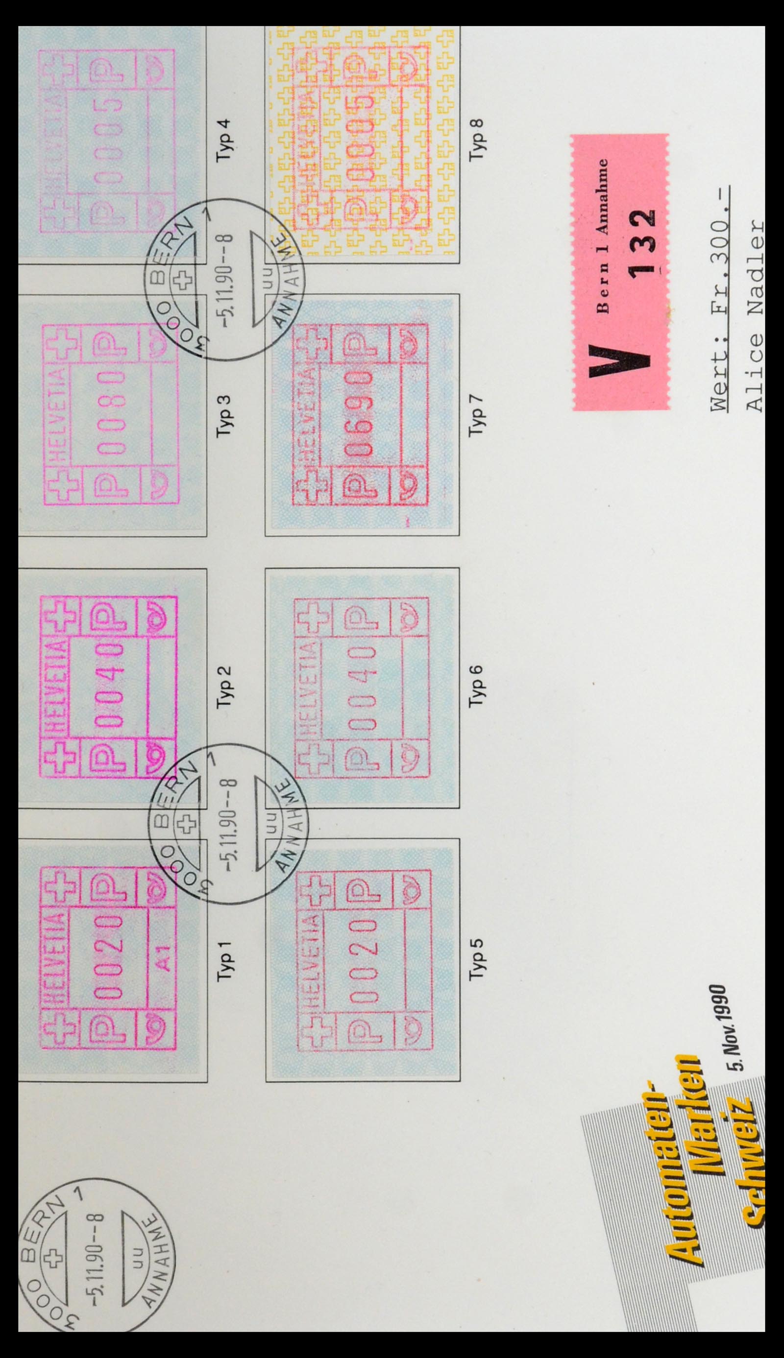 35711 019 - Stamp Collection 35711 Switzerland ATM stamps 1976-2005.