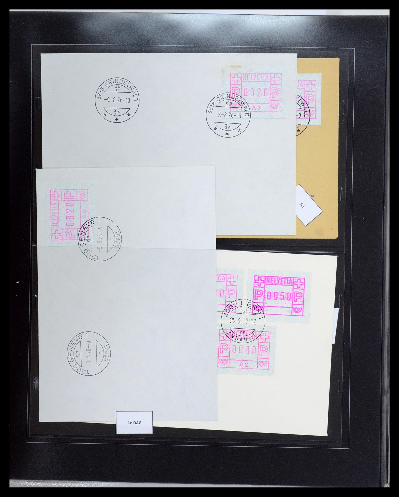 35711 022 - Postzegelverzameling 35711 Zwitserland automaatzegels 1976-2005.