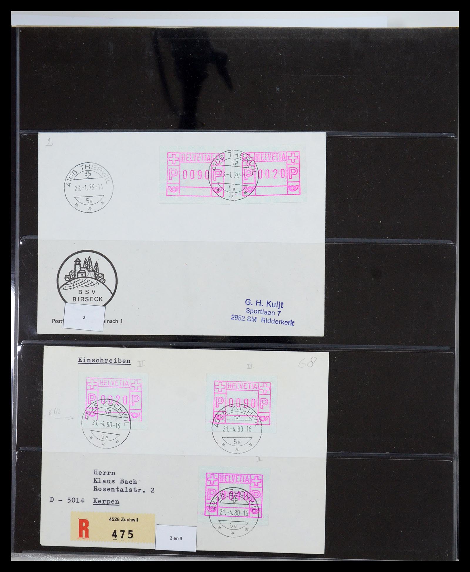 35711 024 - Postzegelverzameling 35711 Zwitserland automaatzegels 1976-2005.