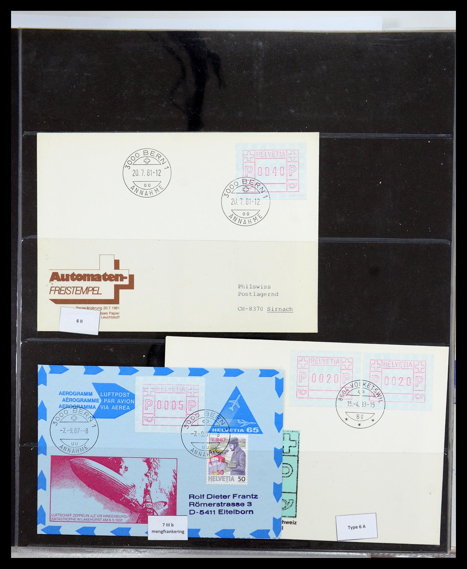 35711 029 - Postzegelverzameling 35711 Zwitserland automaatzegels 1976-2005.