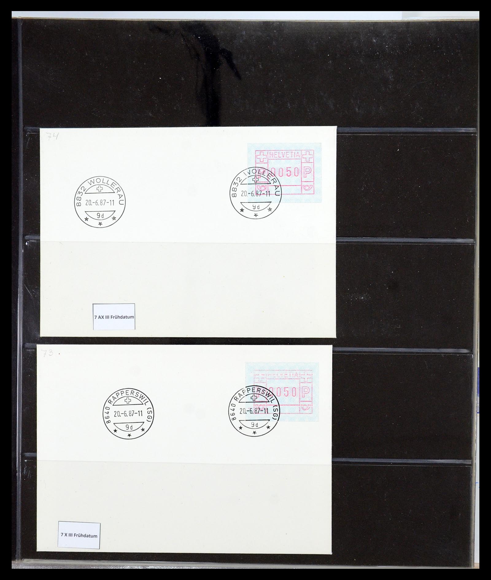 35711 030 - Postzegelverzameling 35711 Zwitserland automaatzegels 1976-2005.