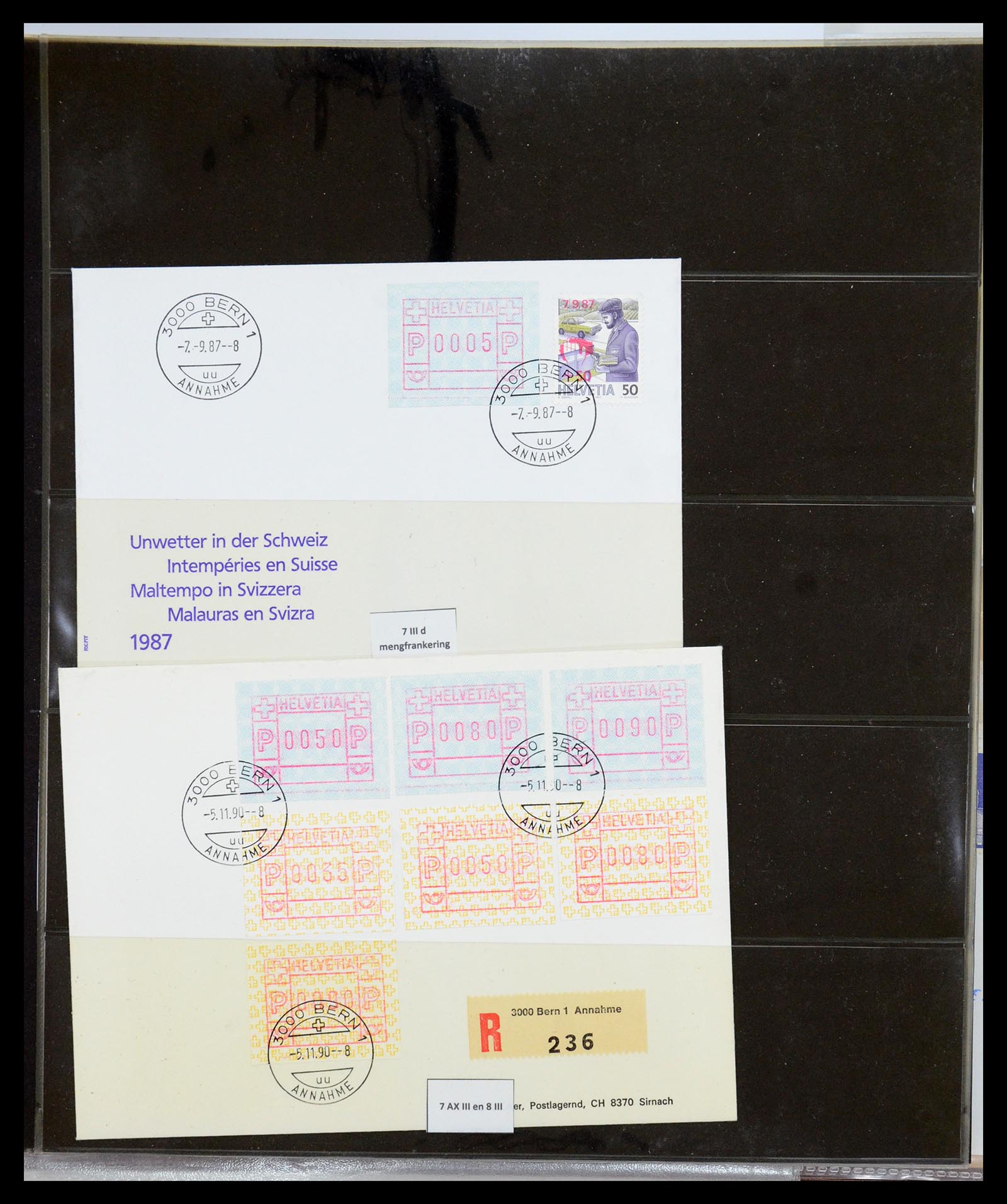 35711 031 - Postzegelverzameling 35711 Zwitserland automaatzegels 1976-2005.