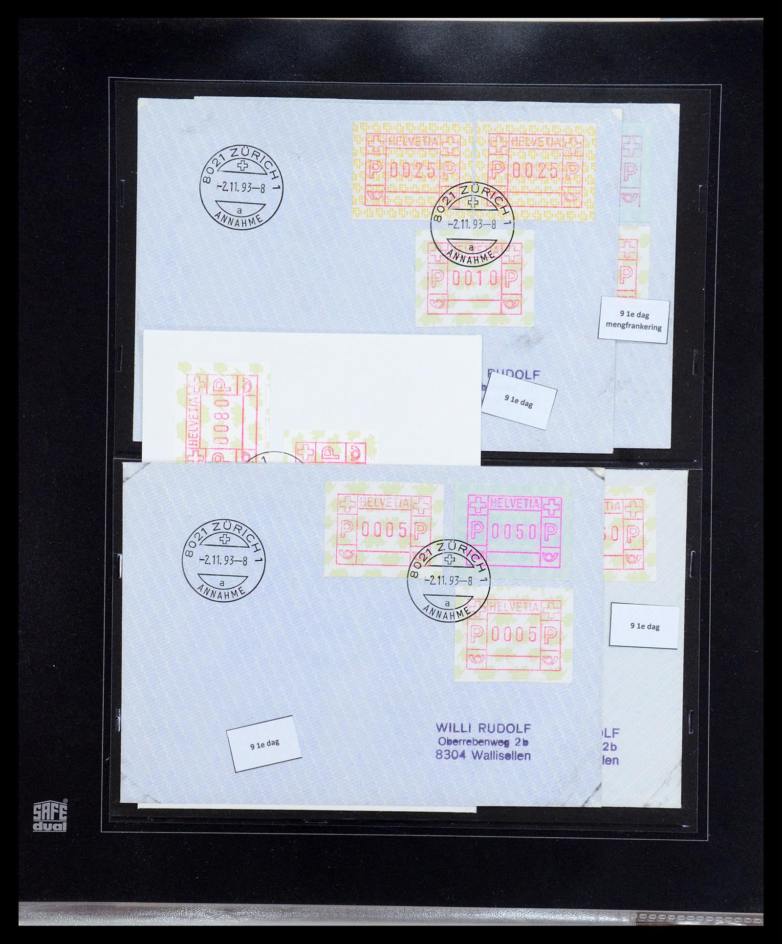 35711 038 - Postzegelverzameling 35711 Zwitserland automaatzegels 1976-2005.