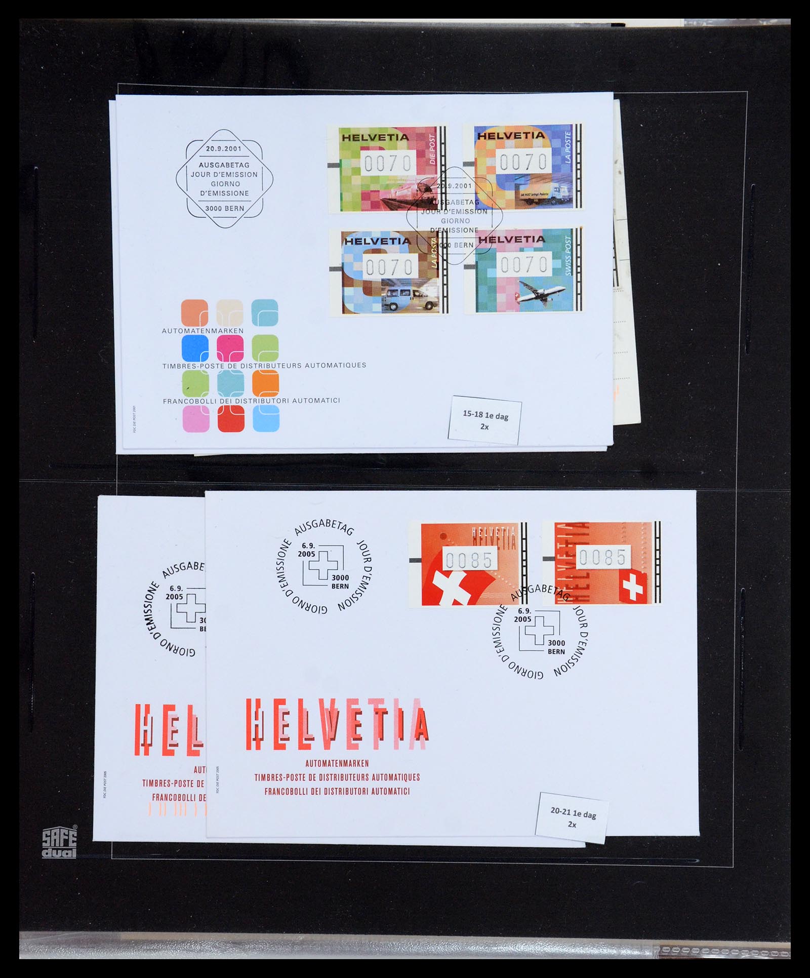 35711 040 - Postzegelverzameling 35711 Zwitserland automaatzegels 1976-2005.