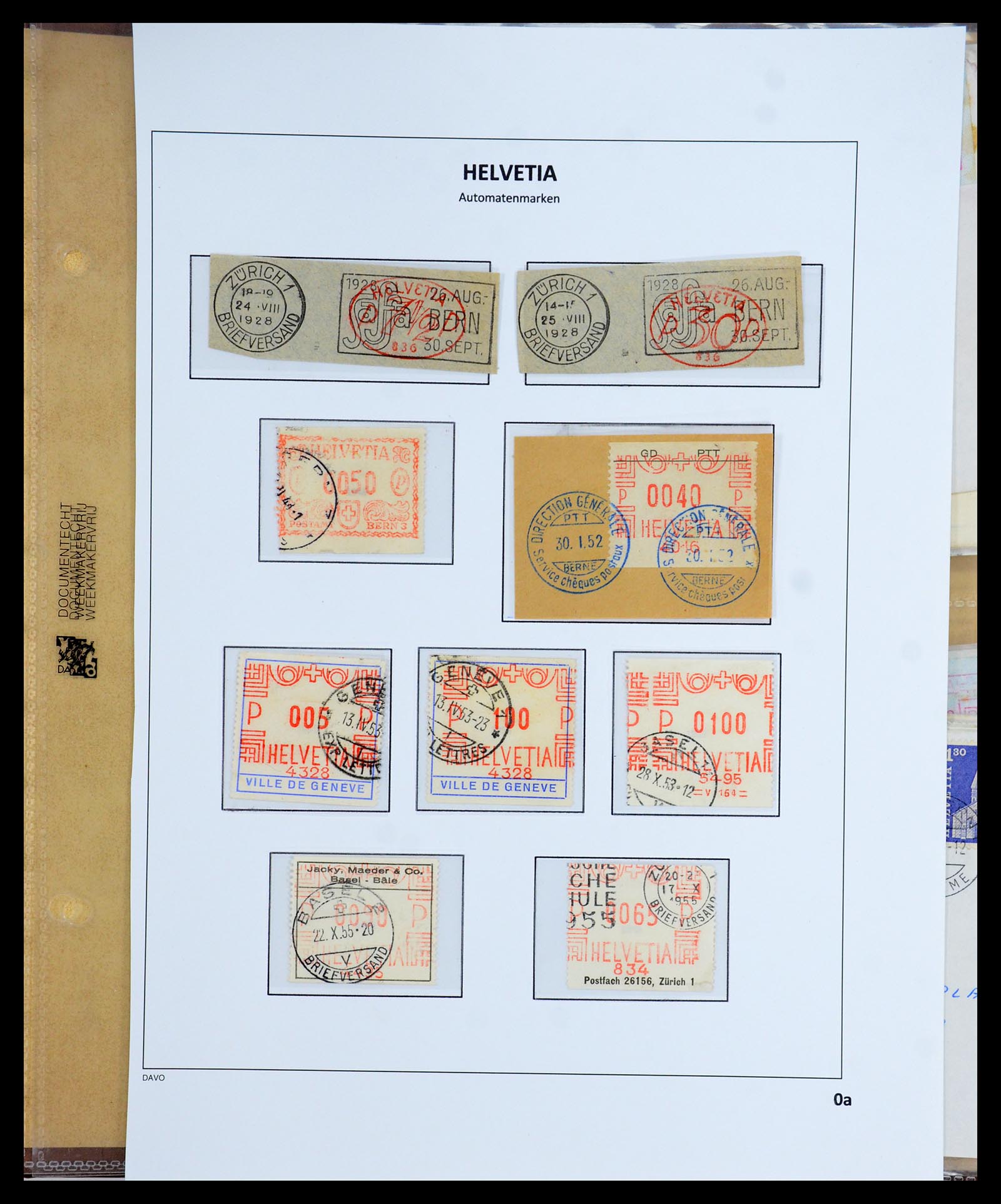 35711 047 - Postzegelverzameling 35711 Zwitserland automaatzegels 1976-2005.