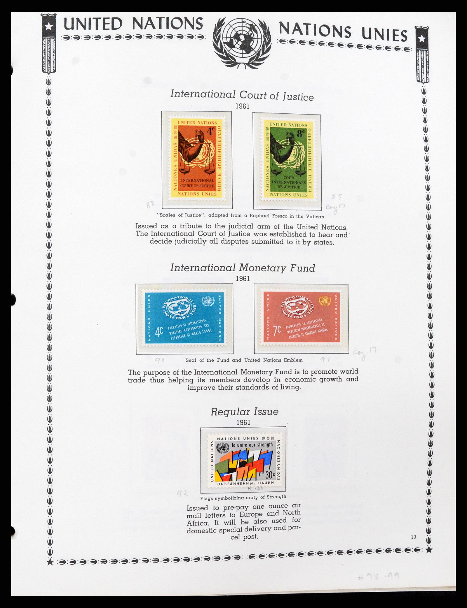 35712 0014 - Postzegelverzameling 35712 Verenigde Naties 1951-2020!!