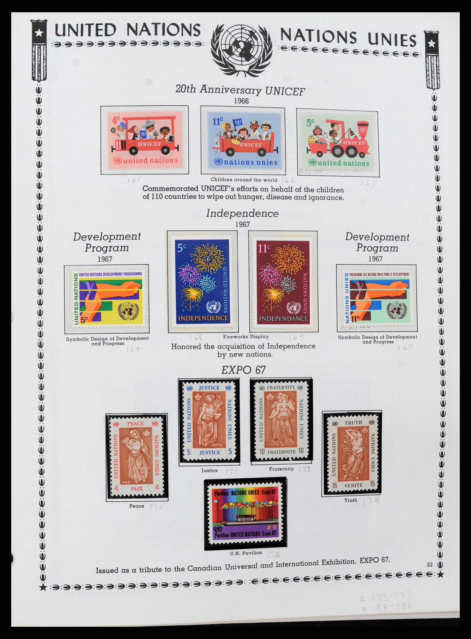 35712 0023 - Postzegelverzameling 35712 Verenigde Naties 1951-2020!!