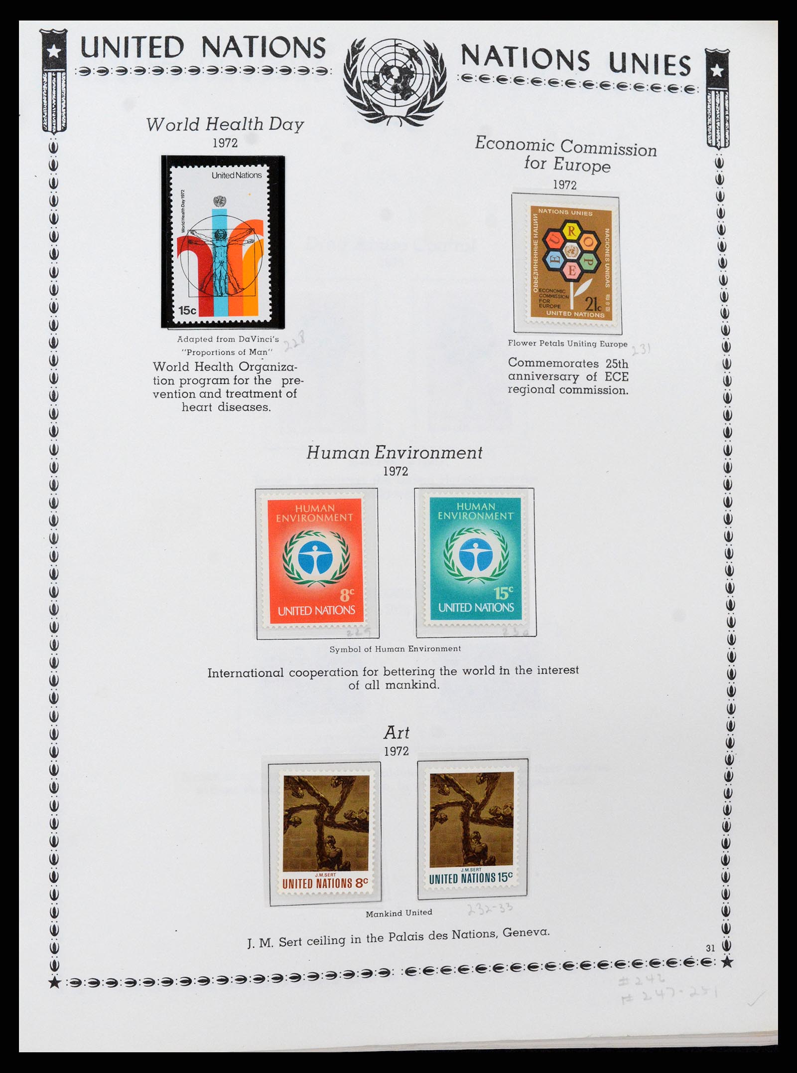 35712 0032 - Stamp Collection 35712 United Nations 1951-2020!!