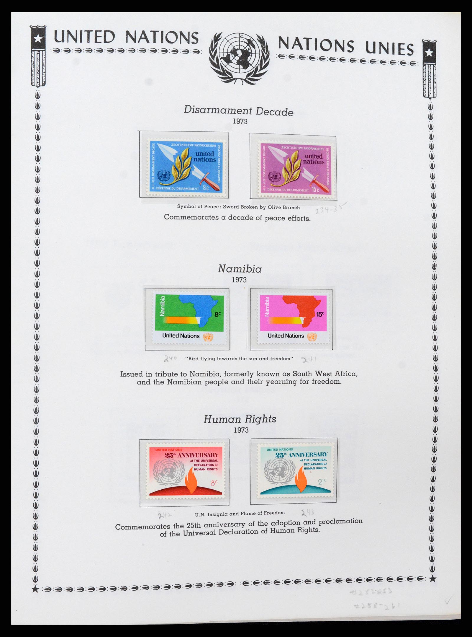 35712 0034 - Stamp Collection 35712 United Nations 1951-2020!!