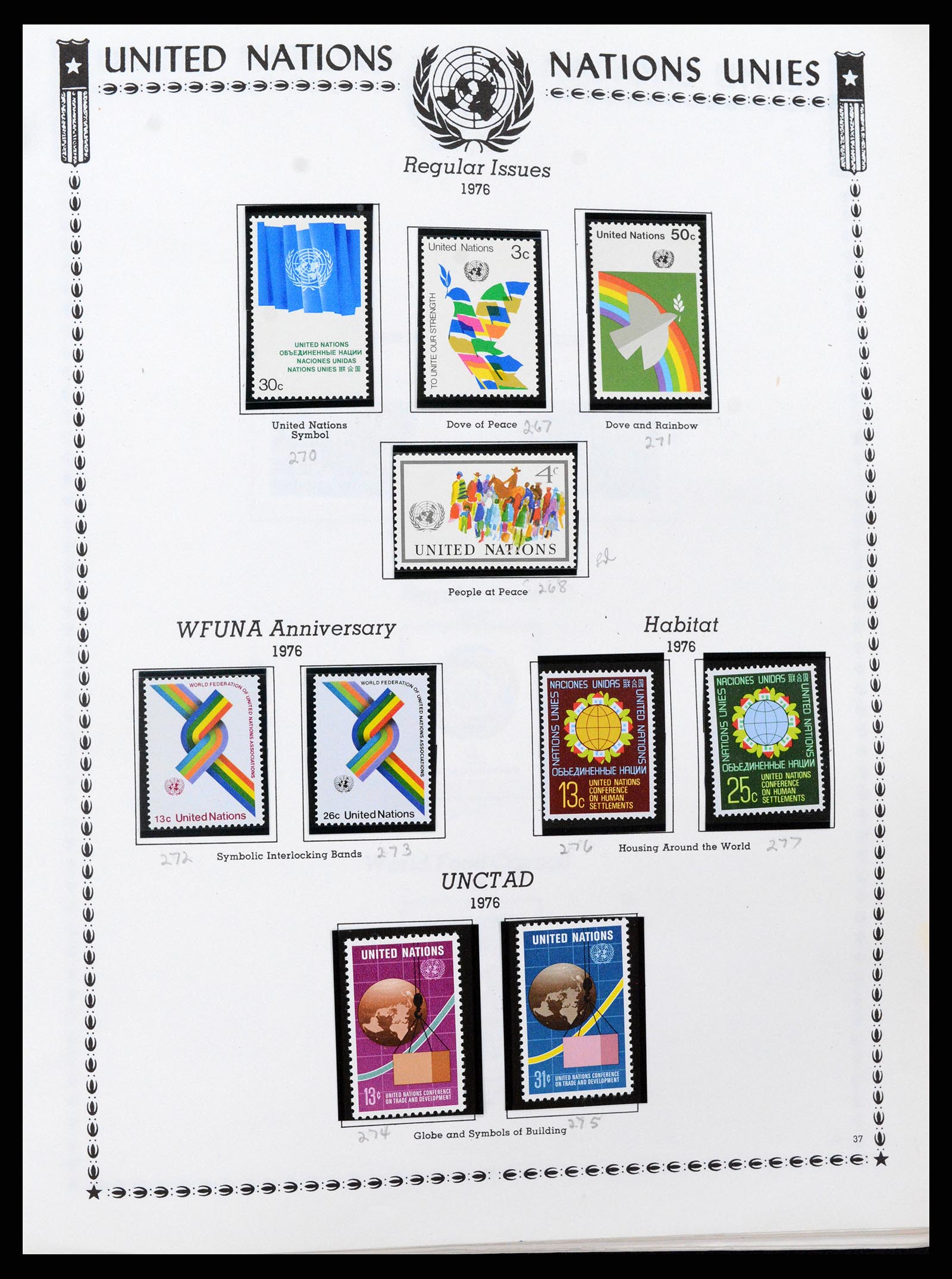 35712 0039 - Postzegelverzameling 35712 Verenigde Naties 1951-2020!!