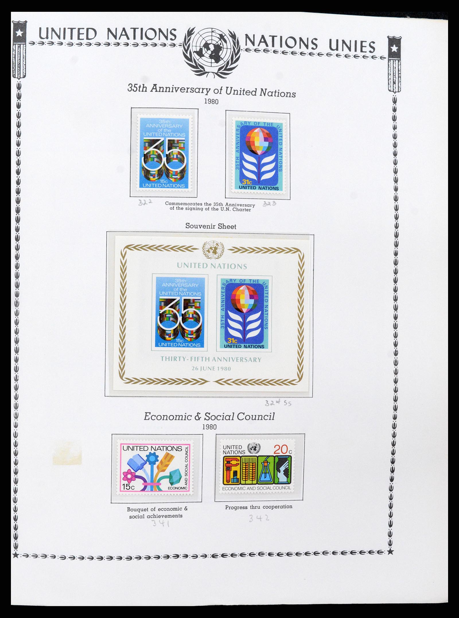 35712 0045 - Postzegelverzameling 35712 Verenigde Naties 1951-2020!!