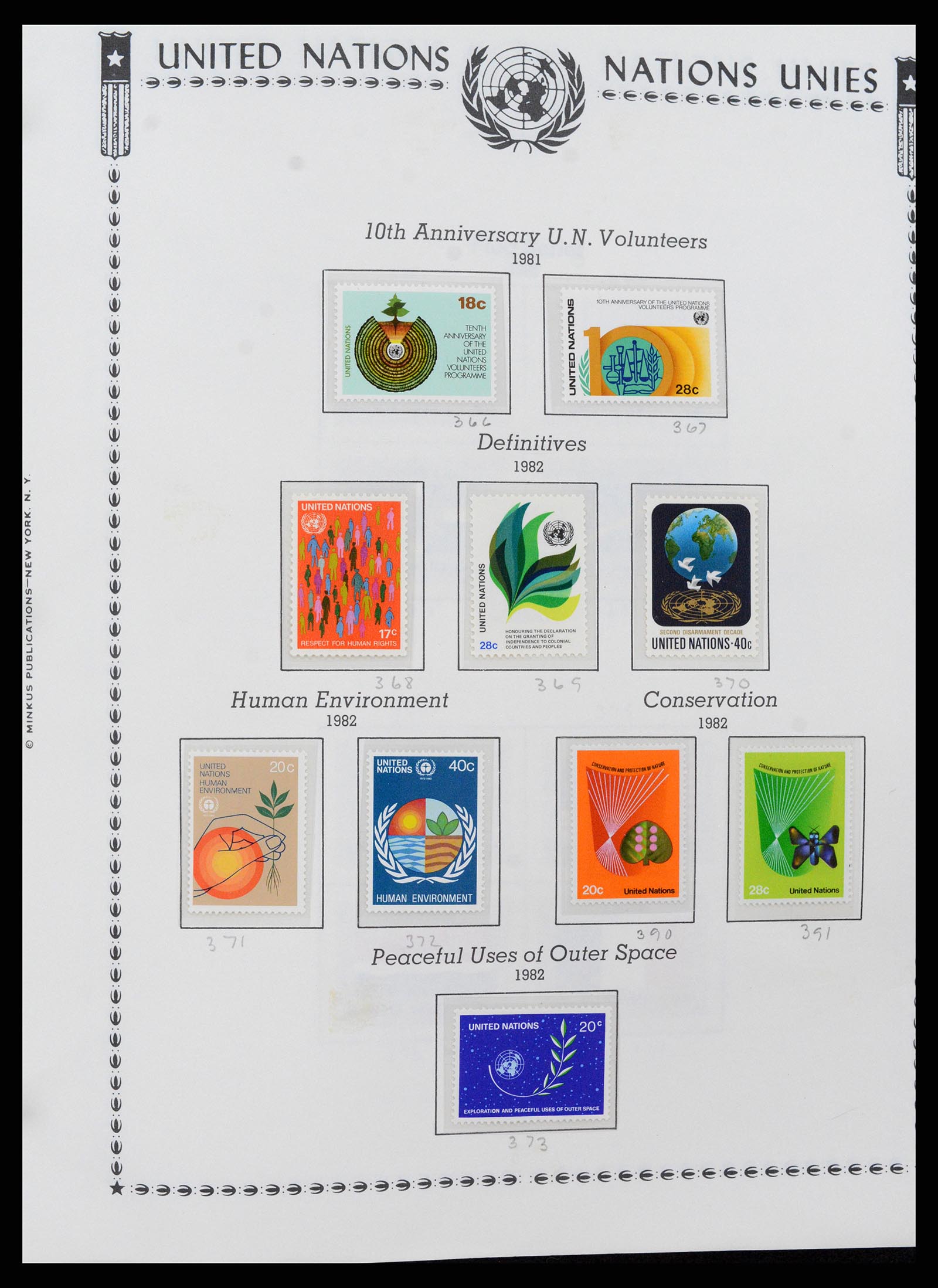 35712 0051 - Postzegelverzameling 35712 Verenigde Naties 1951-2020!!