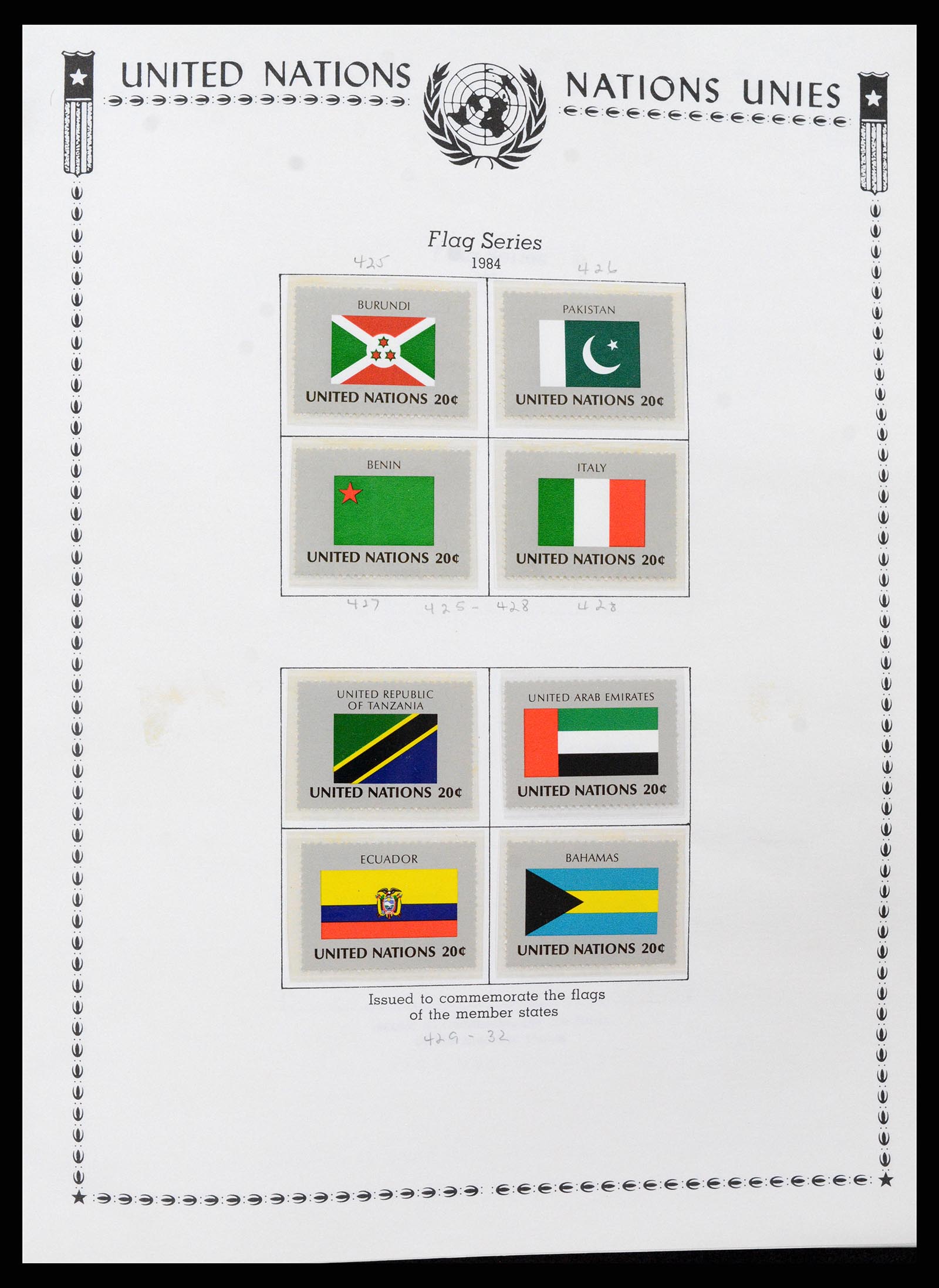 35712 0056 - Postzegelverzameling 35712 Verenigde Naties 1951-2020!!