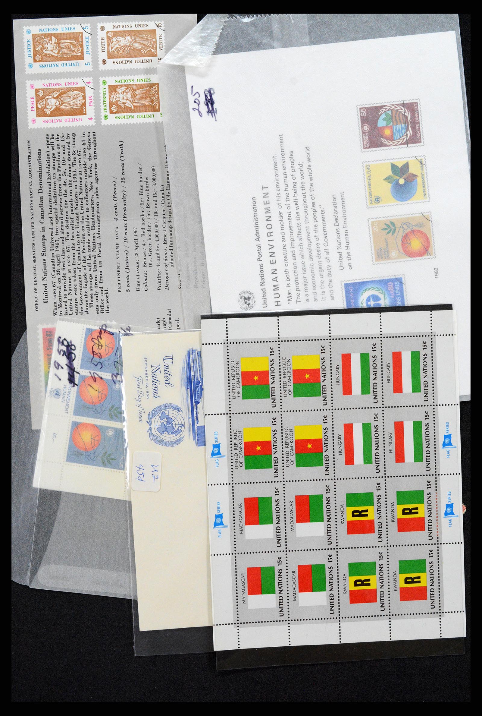35712 1250 - Stamp Collection 35712 United Nations 1951-2020!!