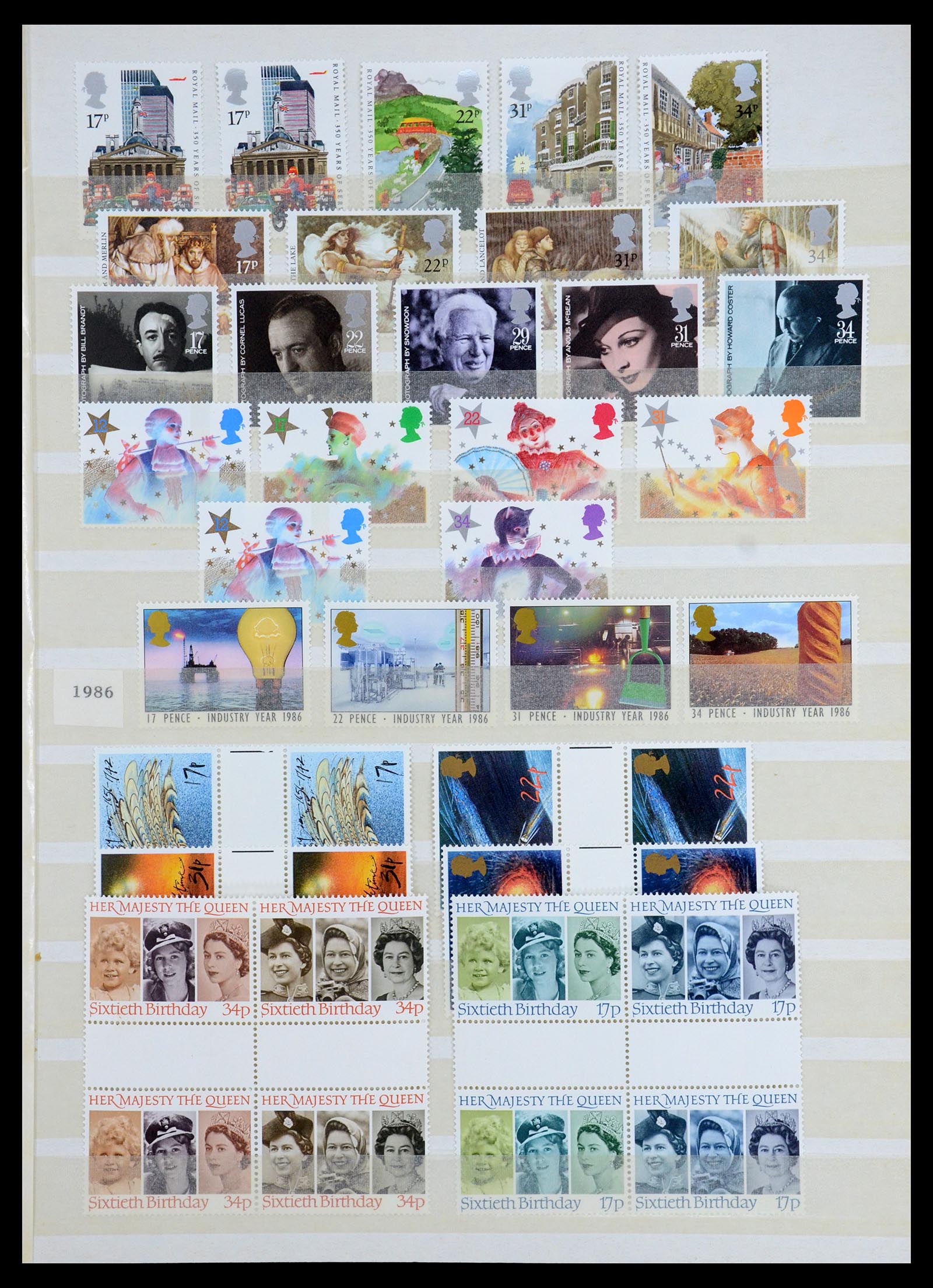 35715 005 - Postzegelverzameling 35715 Engeland 1981-2021!!!