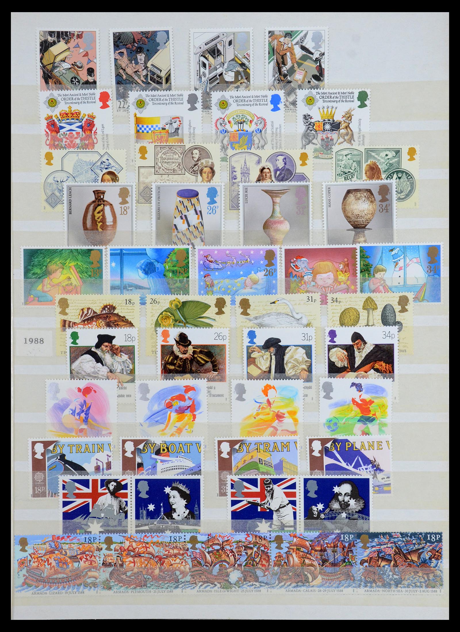 35715 007 - Stamp Collection 35715 Great Britain 1981-2021!!!
